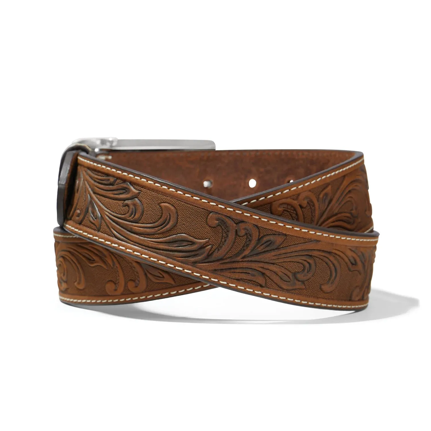 Men's Tony Lama Stockyard Brown Belt - C42859