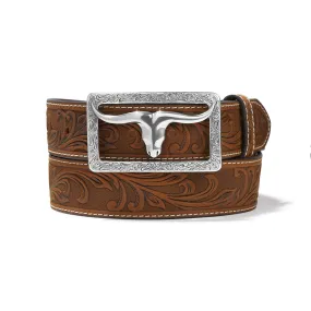 Men's Tony Lama Stockyard Brown Belt - C42859