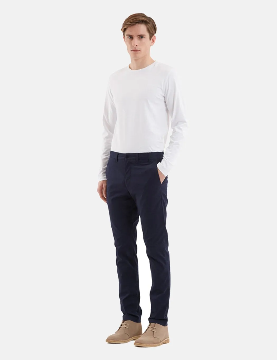 Norse Projects Aros Light Stretch Chino (Slim) - Dark Navy Blue