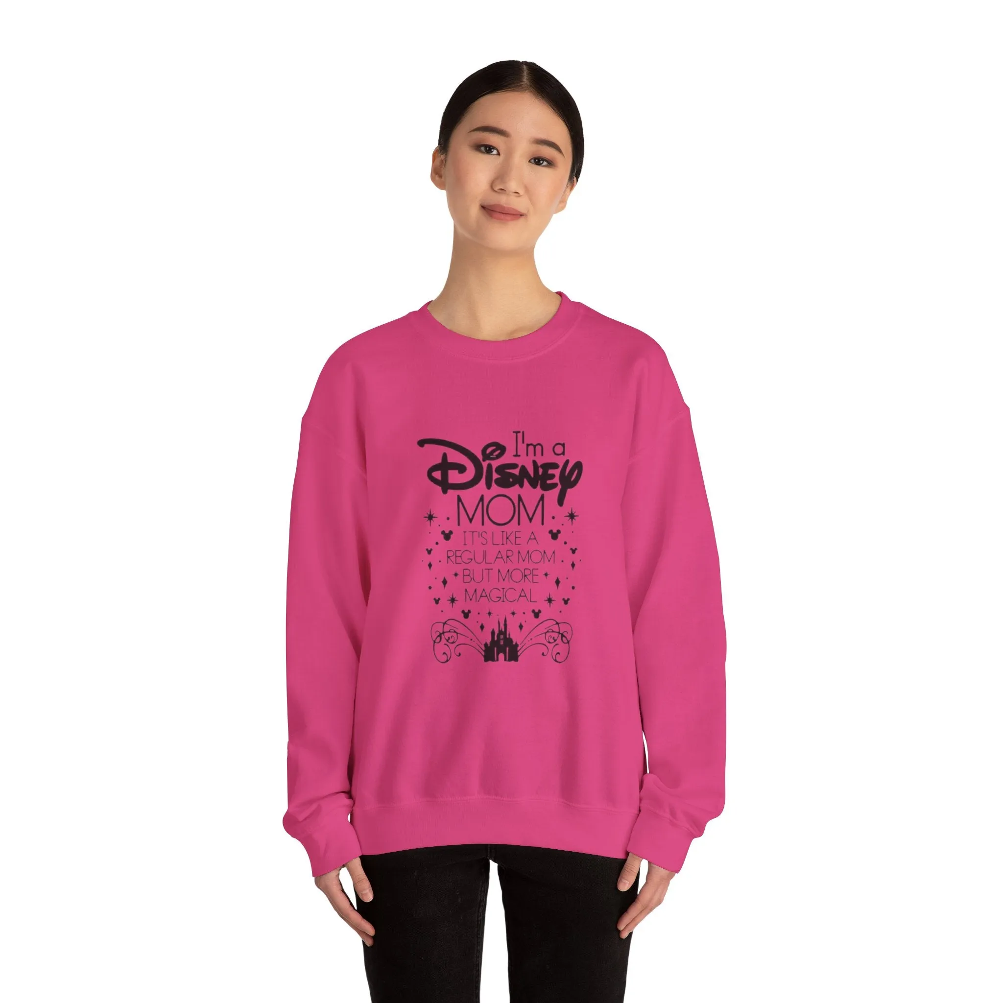 Not a regular mom, A Magic Kingdom Mom Unisex Heavy Blend™ Crewneck Sweatshirt