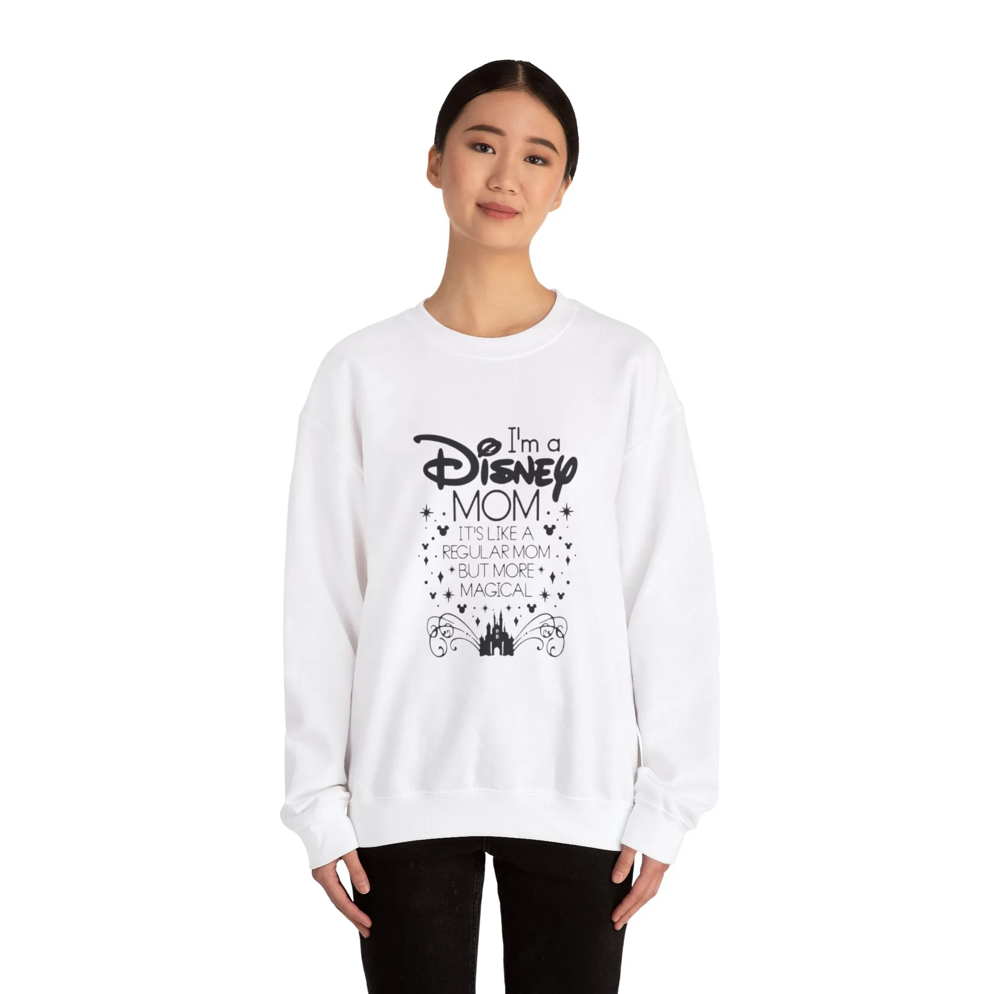 Not a regular mom, A Magic Kingdom Mom Unisex Heavy Blend™ Crewneck Sweatshirt