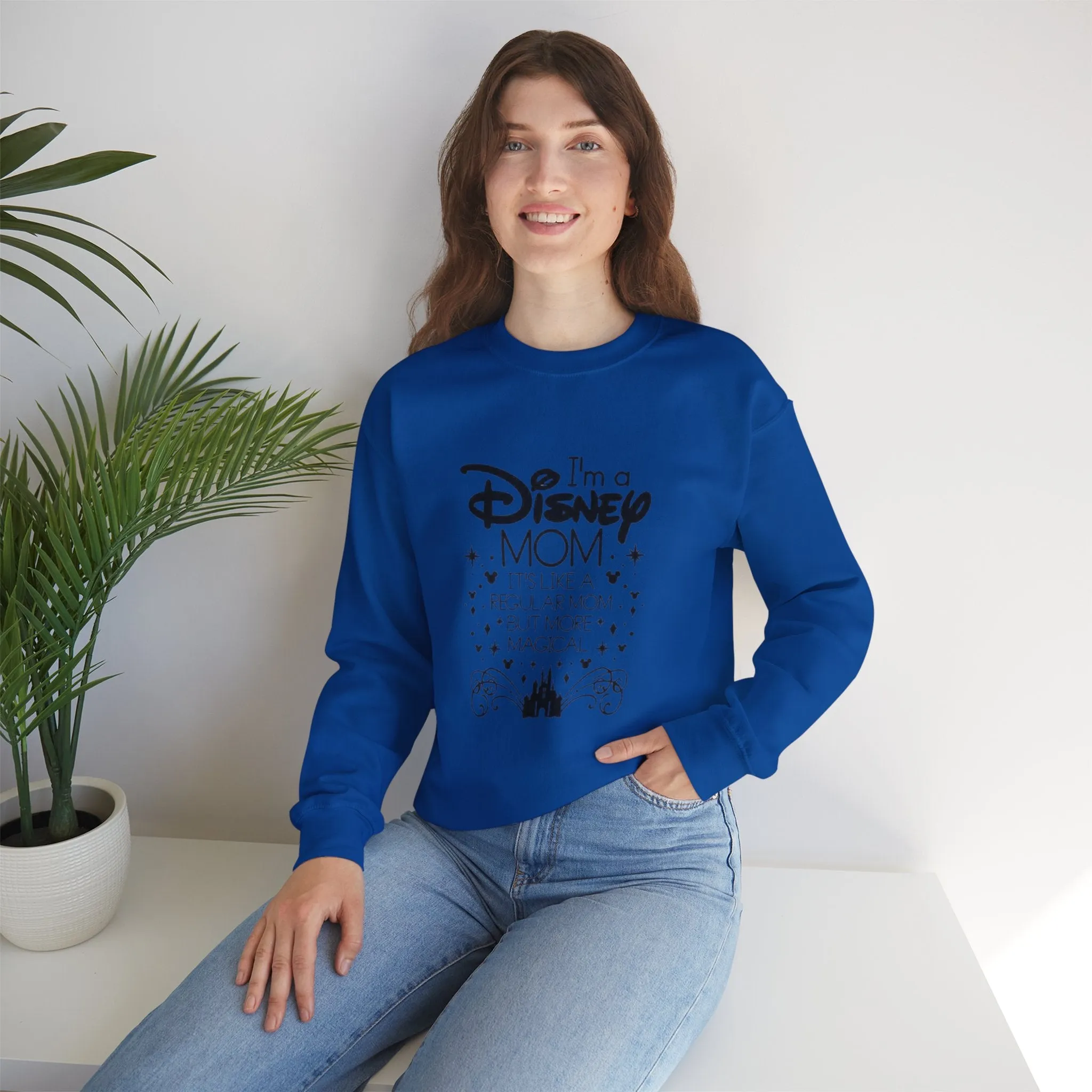 Not a regular mom, A Magic Kingdom Mom Unisex Heavy Blend™ Crewneck Sweatshirt