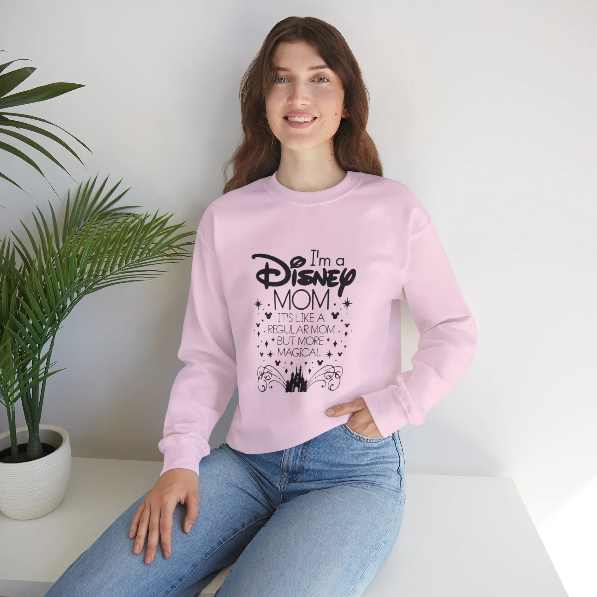 Not a regular mom, A Magic Kingdom Mom Unisex Heavy Blend™ Crewneck Sweatshirt