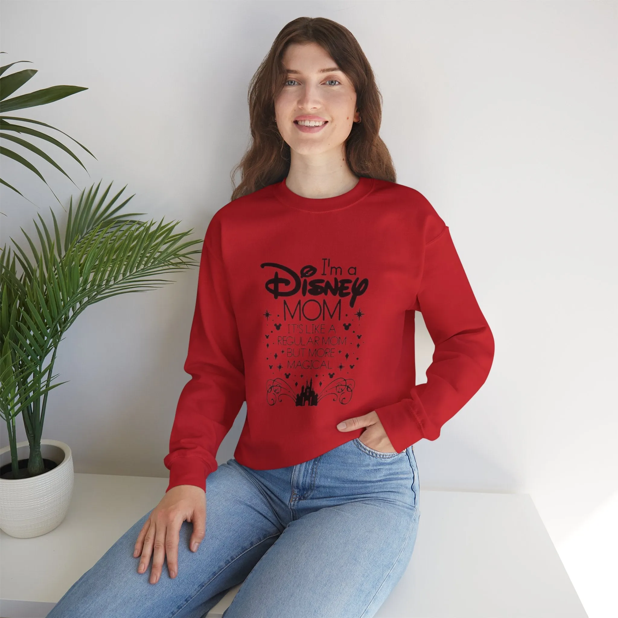 Not a regular mom, A Magic Kingdom Mom Unisex Heavy Blend™ Crewneck Sweatshirt