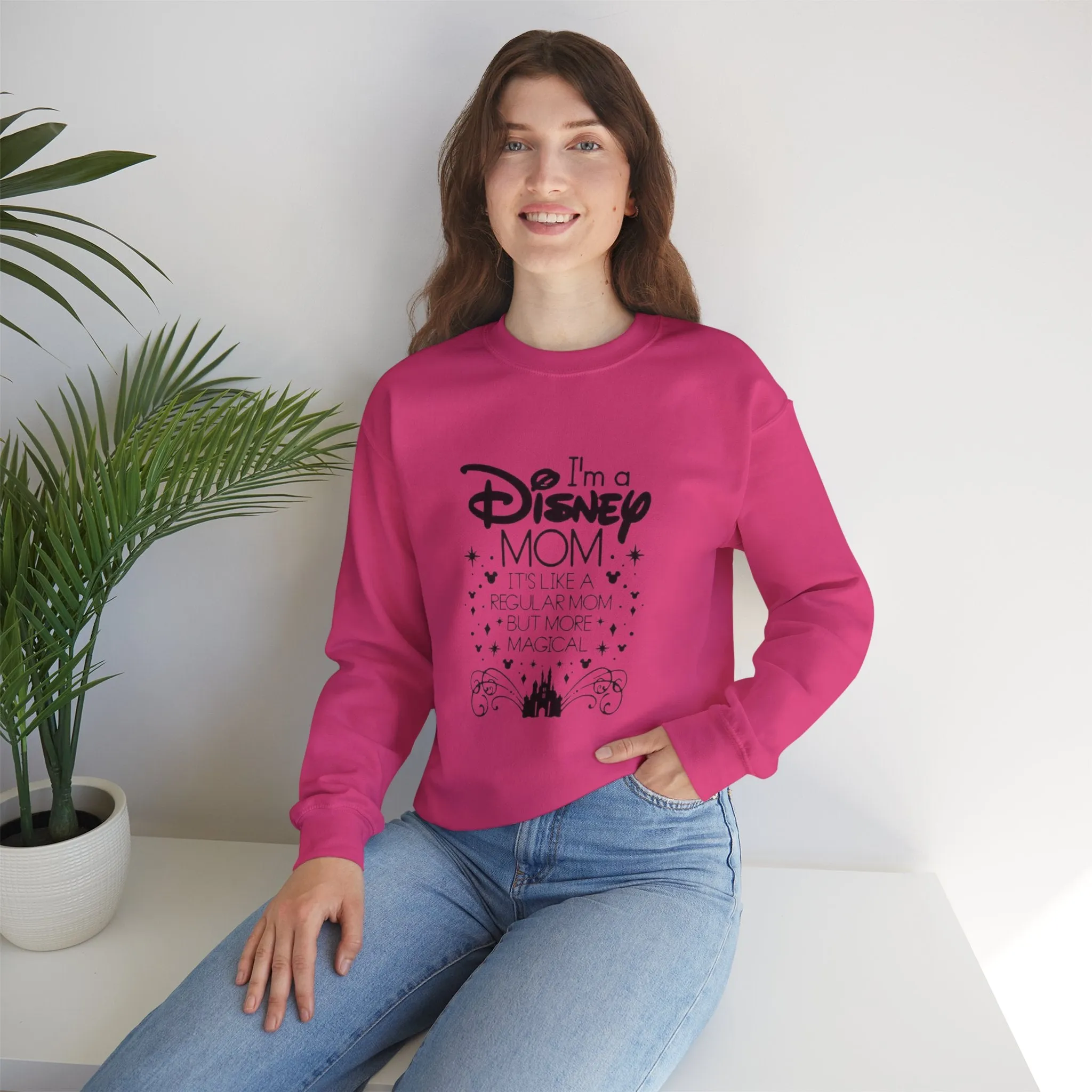 Not a regular mom, A Magic Kingdom Mom Unisex Heavy Blend™ Crewneck Sweatshirt