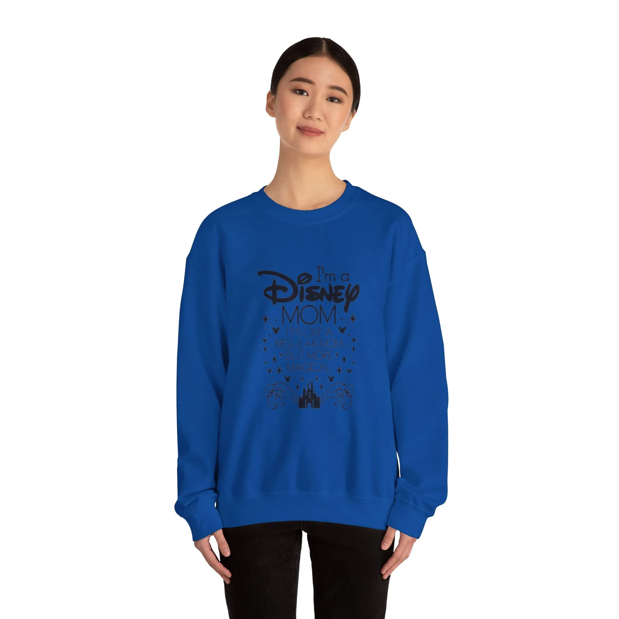 Not a regular mom, A Magic Kingdom Mom Unisex Heavy Blend™ Crewneck Sweatshirt