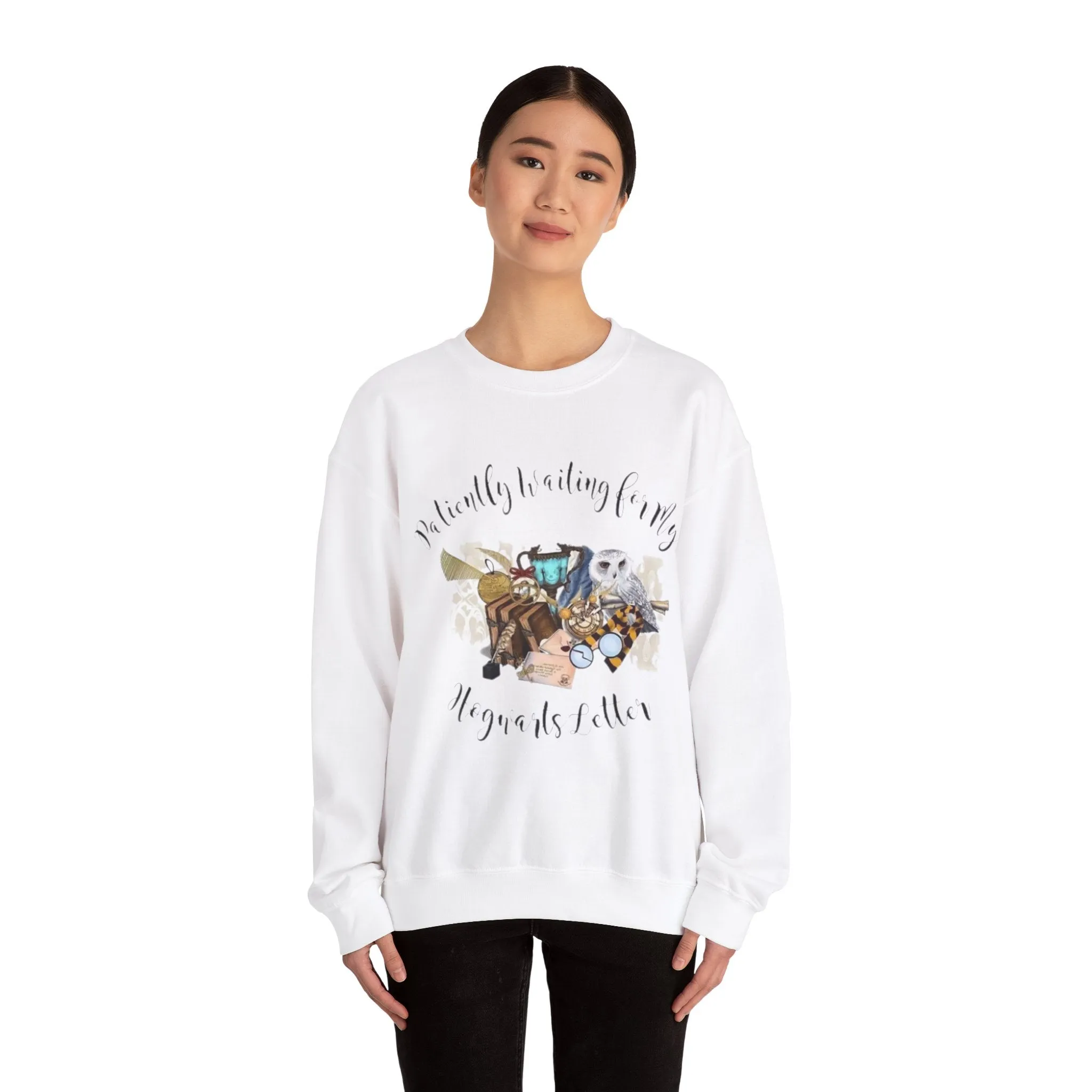 Patiently waiting for my letter Unisex Heavy Blend™ Crewneck Sweatshirt