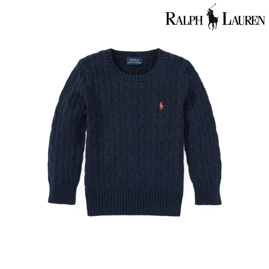 Ralph Lauren Cable-Knit Cotton Sweaters, Small