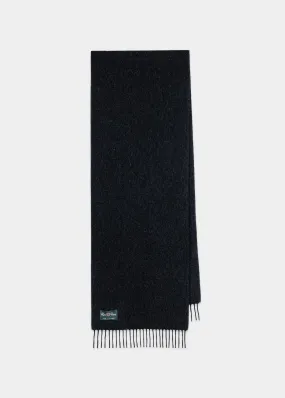 Risbury Men's Cashmere Plain Scarf In Charcoal