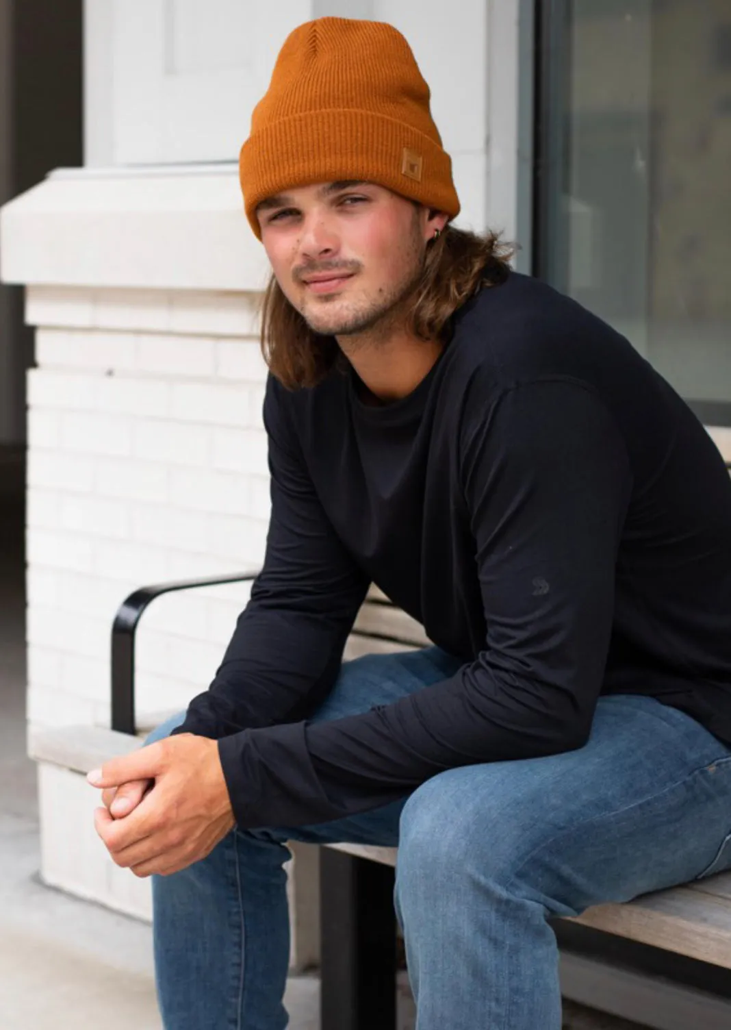 Rustic Fleece Lined Knit Beanie