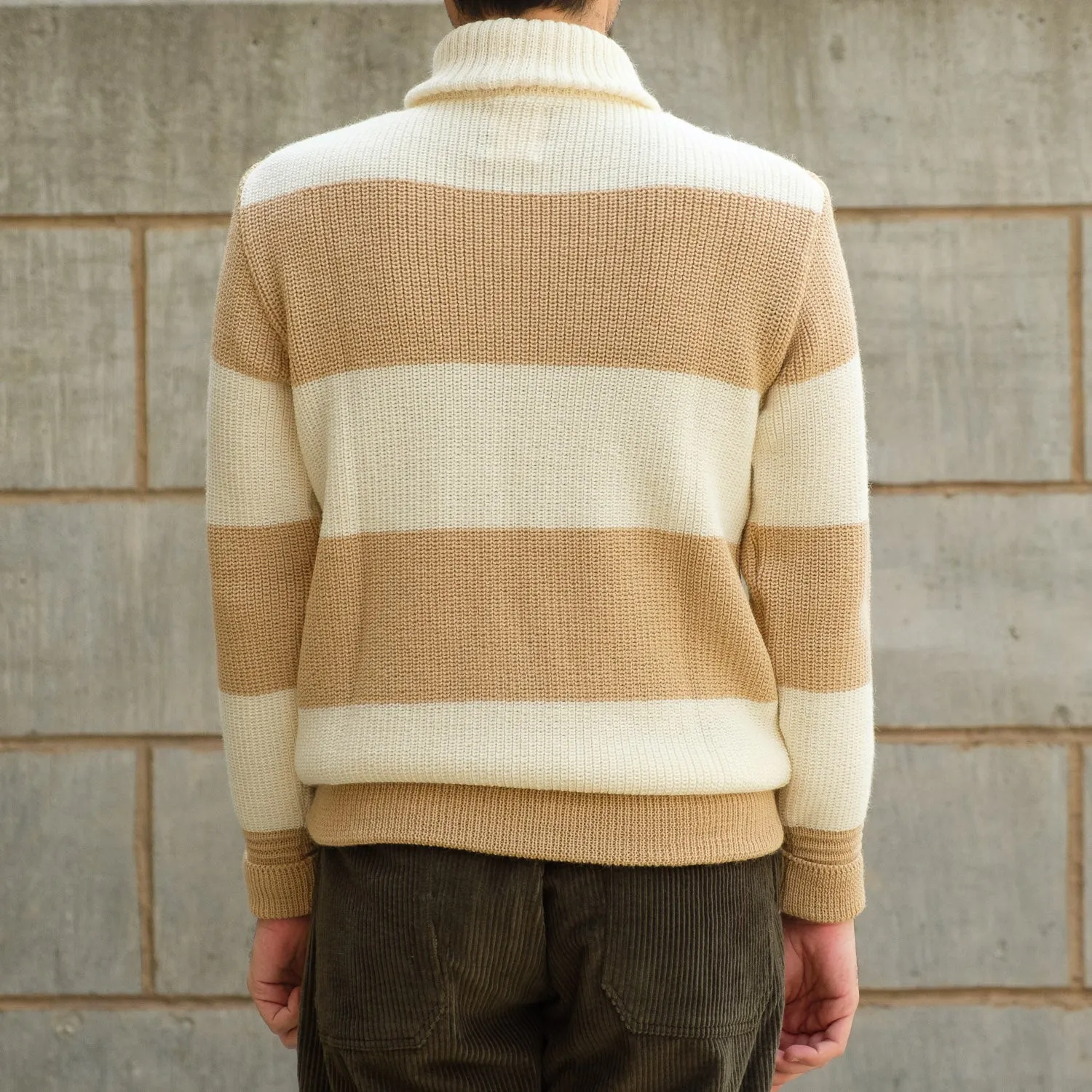 Signal Stripes Sweater in Seashell and Desert