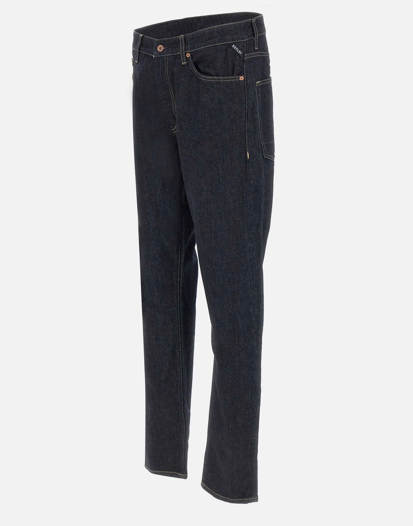 Slim Fit Dark Blue Five Pockets Jeans