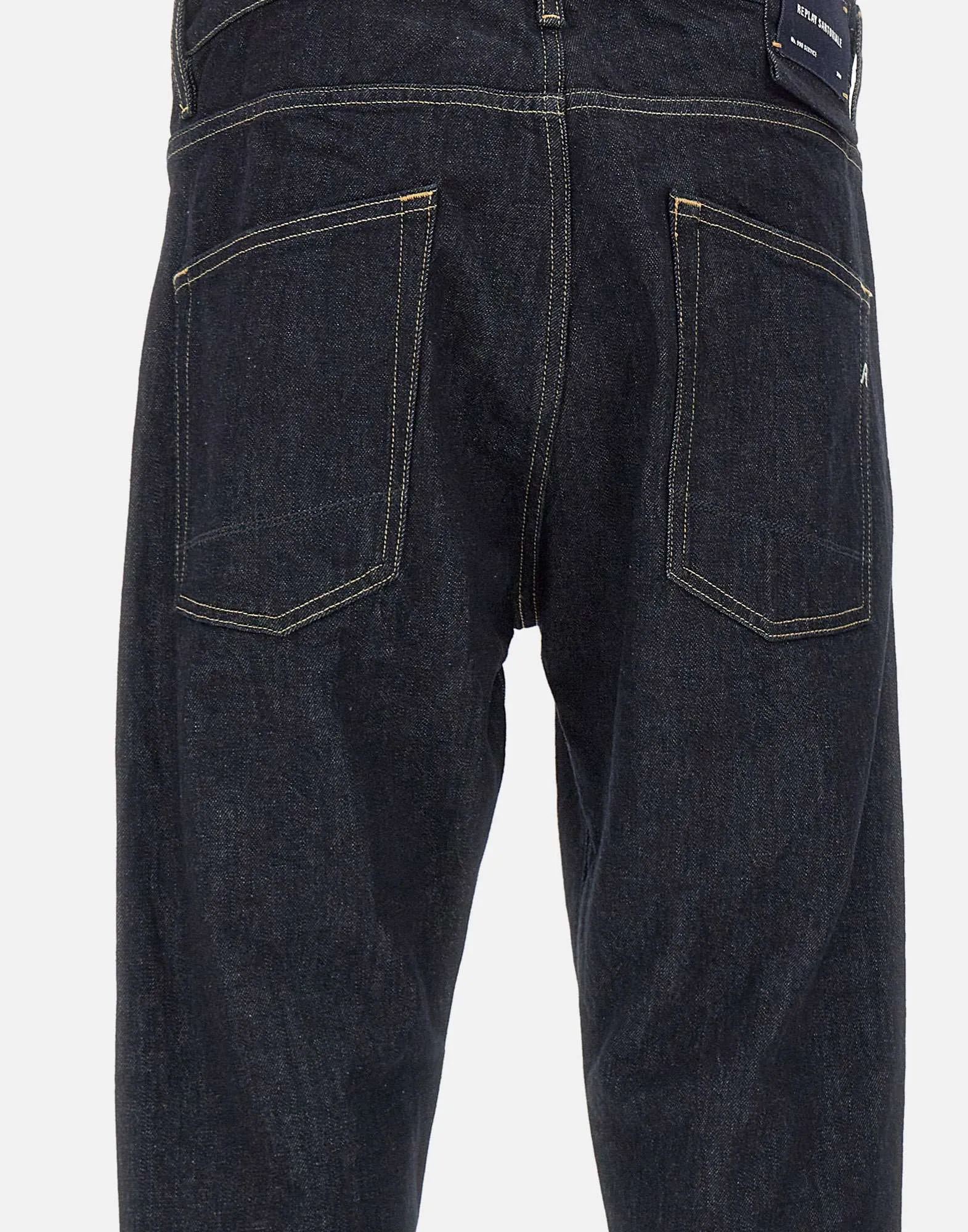 Slim Fit Dark Blue Five Pockets Jeans