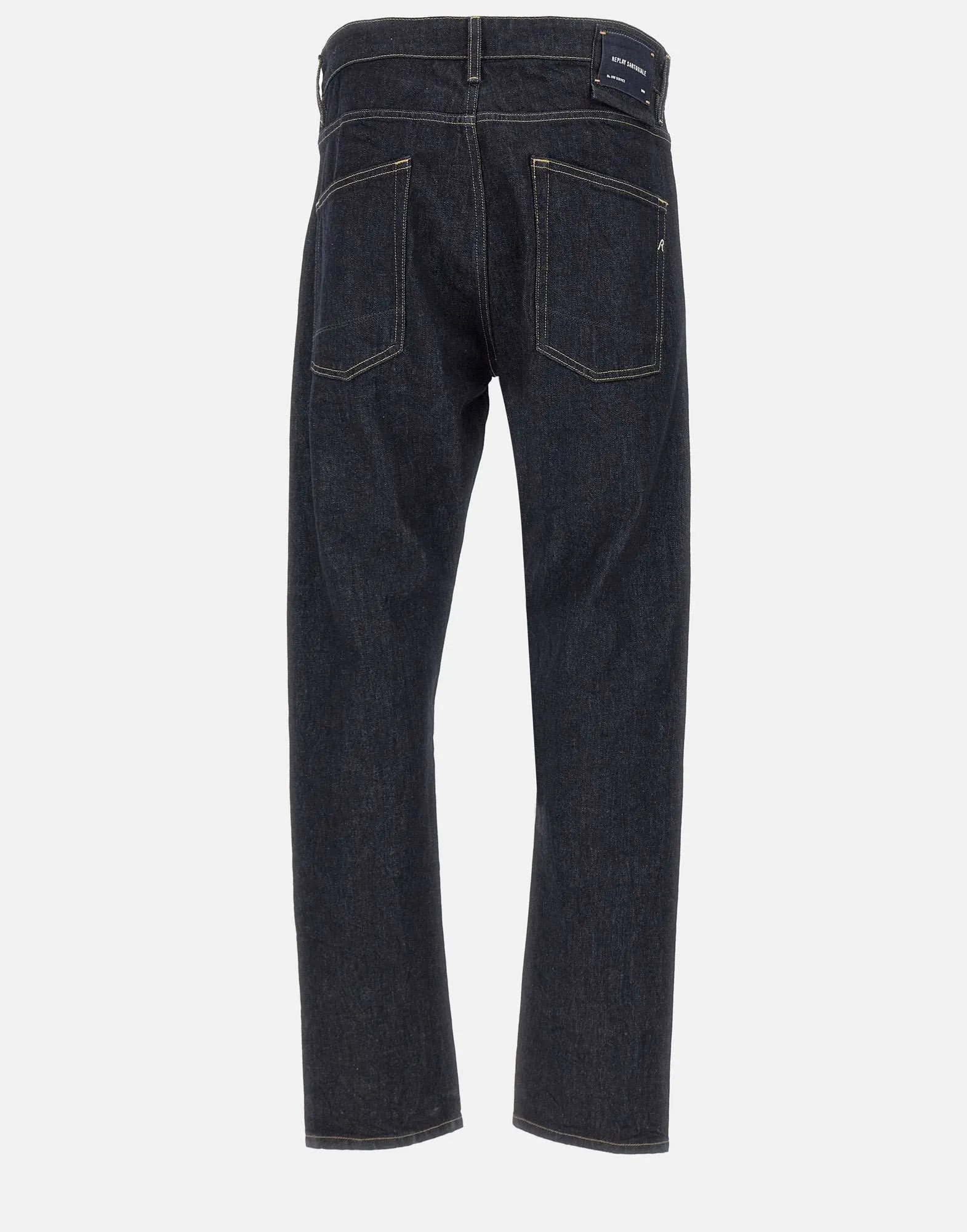 Slim Fit Dark Blue Five Pockets Jeans