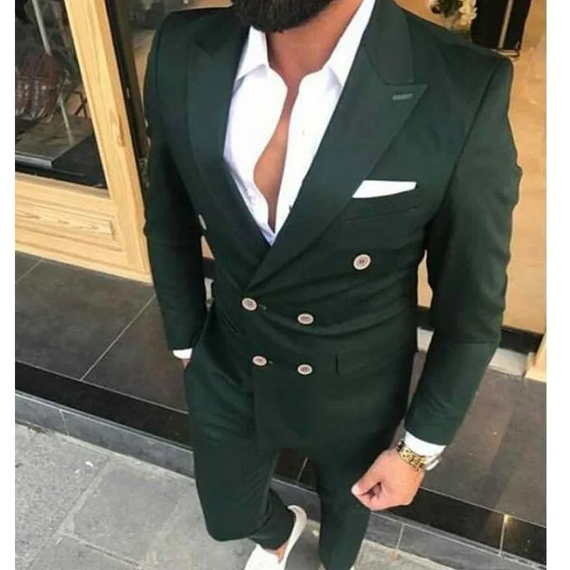 Slim Fit Double Breasted Men's Suits