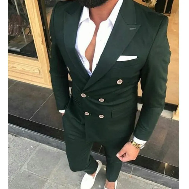 Slim Fit Double Breasted Men's Suits