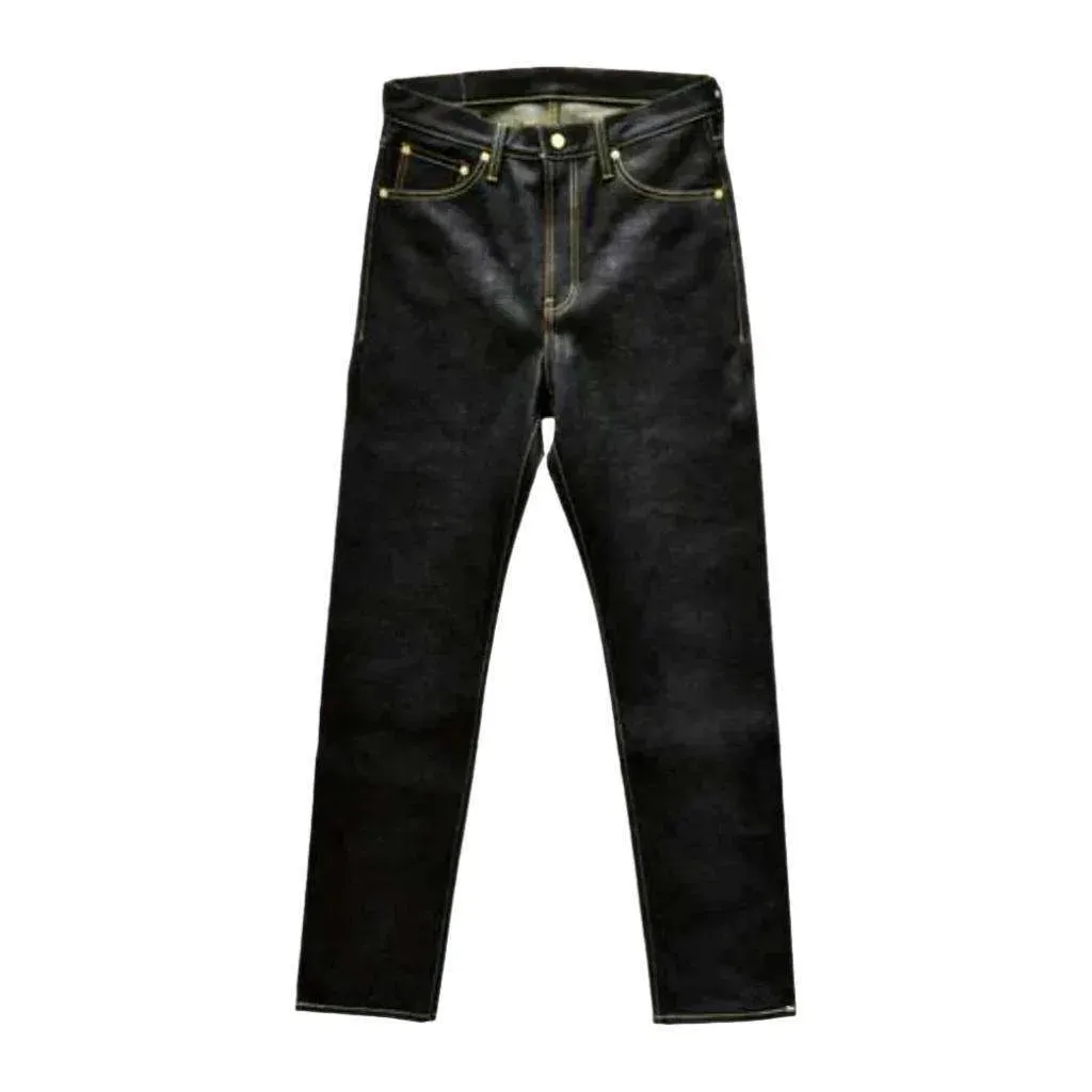 Slim raw self-edge jeans
 for men