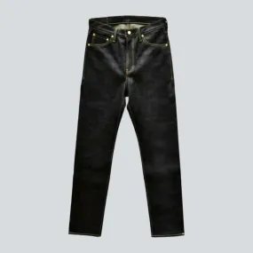 Slim raw self-edge jeans
 for men