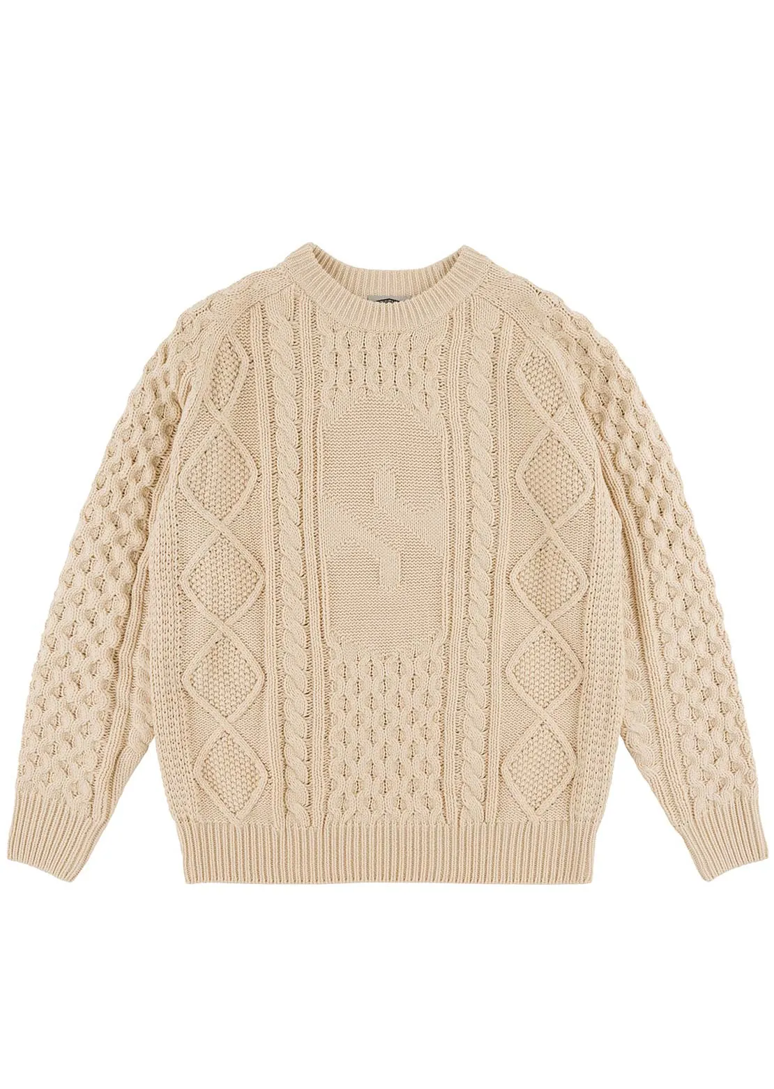 Souvenir Unisex Engineered Cable Knit Sweater