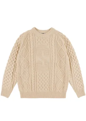 Souvenir Unisex Engineered Cable Knit Sweater