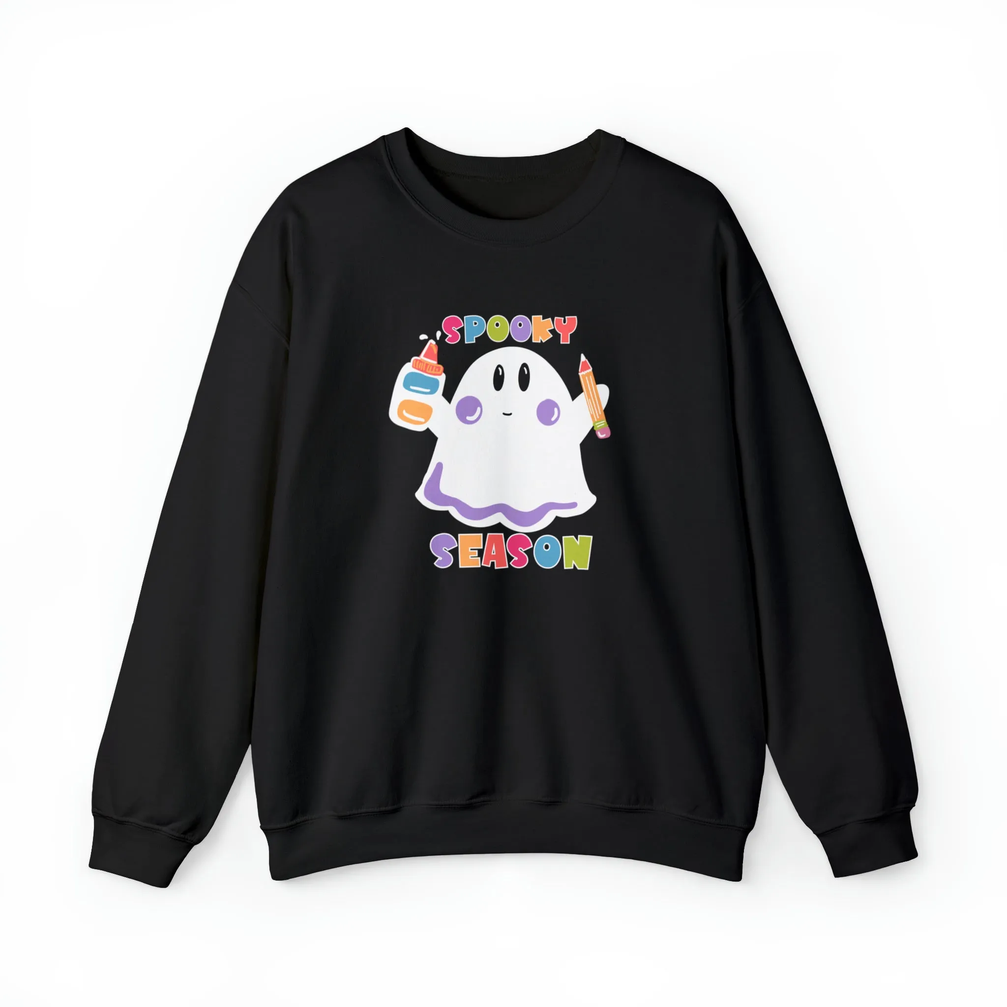 Spooky Art Teacher Season Unisex Heavy Blend™ Crewneck Sweatshirt