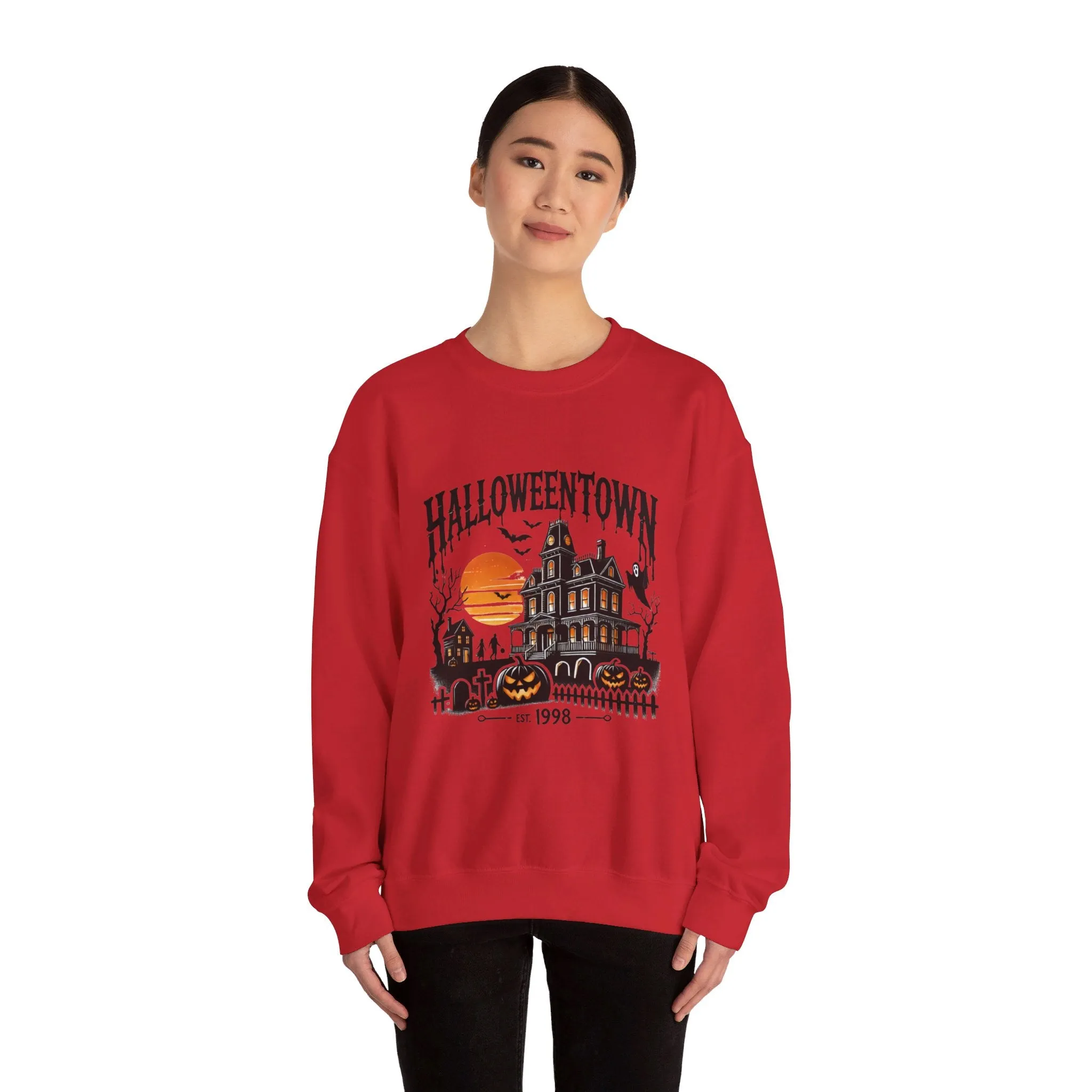 Spooky Halloweentown Unisex Heavy Blend™ Crewneck Sweatshirt