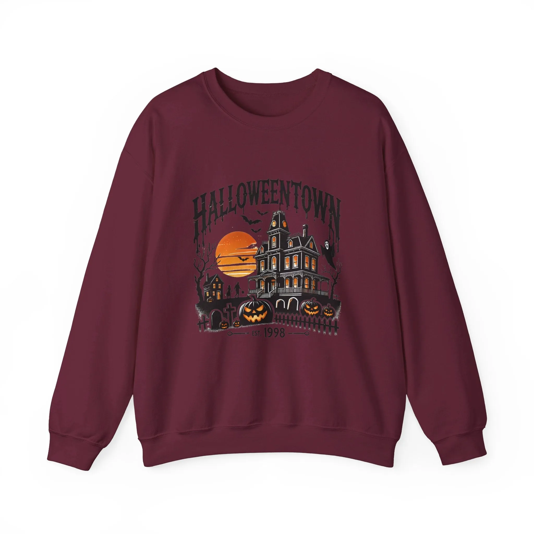 Spooky Halloweentown Unisex Heavy Blend™ Crewneck Sweatshirt