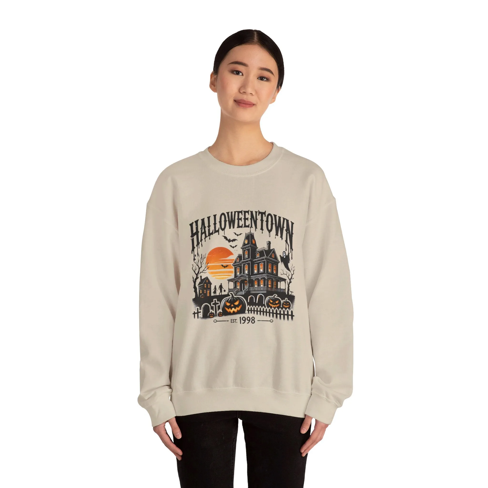 Spooky Halloweentown Unisex Heavy Blend™ Crewneck Sweatshirt