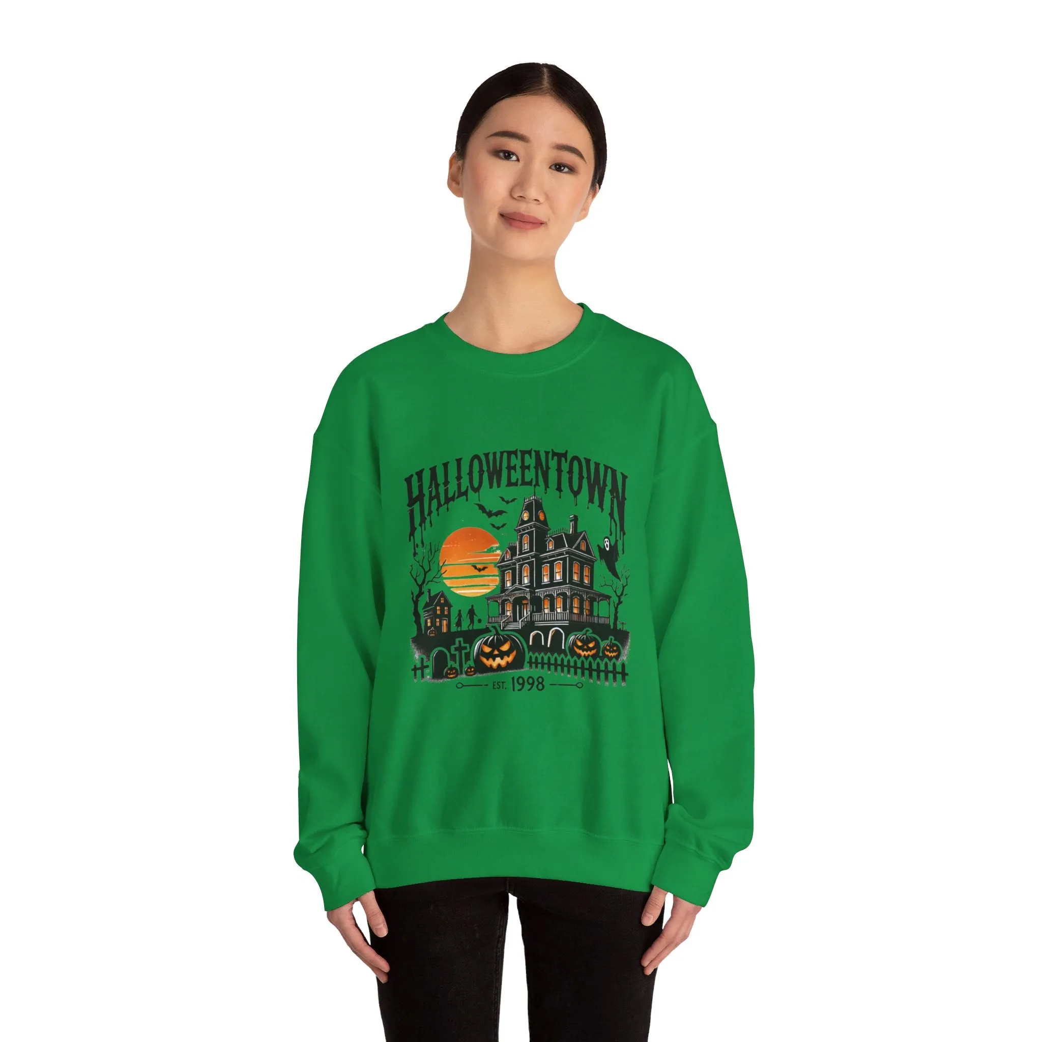 Spooky Halloweentown Unisex Heavy Blend™ Crewneck Sweatshirt