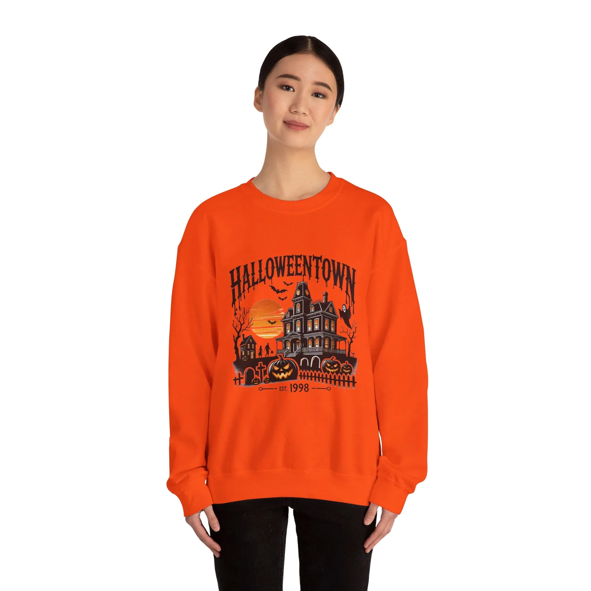 Spooky Halloweentown Unisex Heavy Blend™ Crewneck Sweatshirt