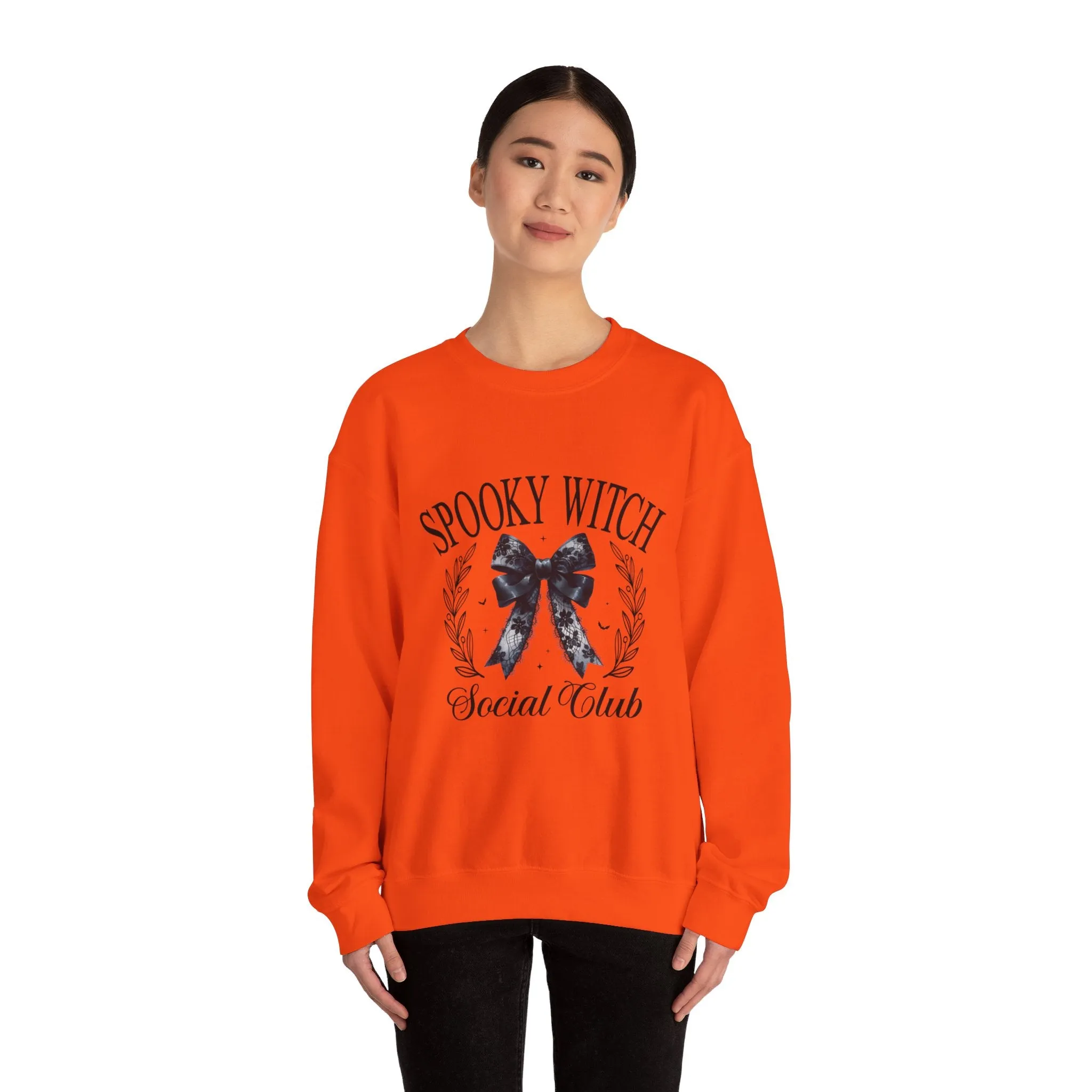 Spooky Witch Social Club Coquette Babe Unisex Heavy Blend™ Crewneck Sweatshirt