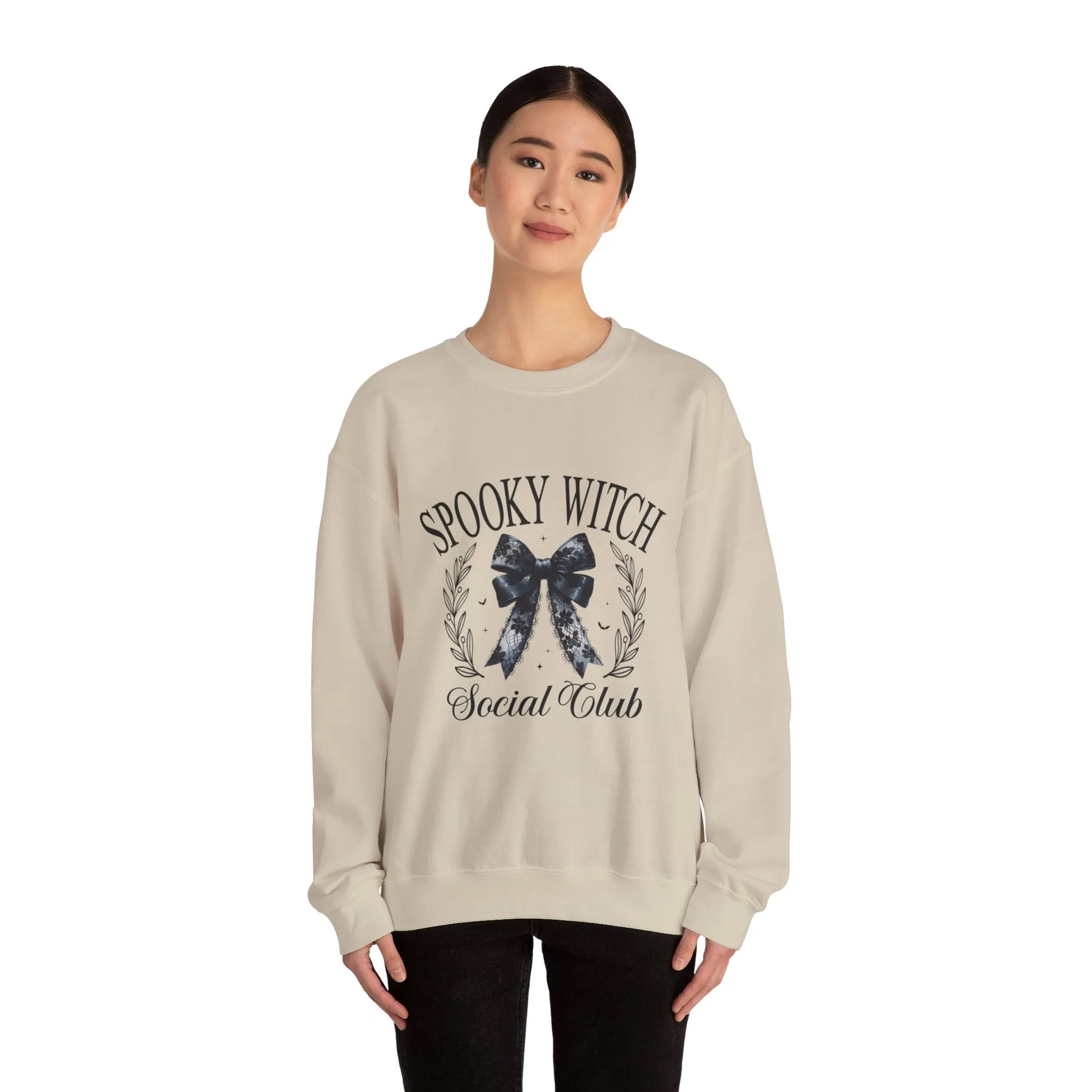 Spooky Witch Social Club Coquette Babe Unisex Heavy Blend™ Crewneck Sweatshirt