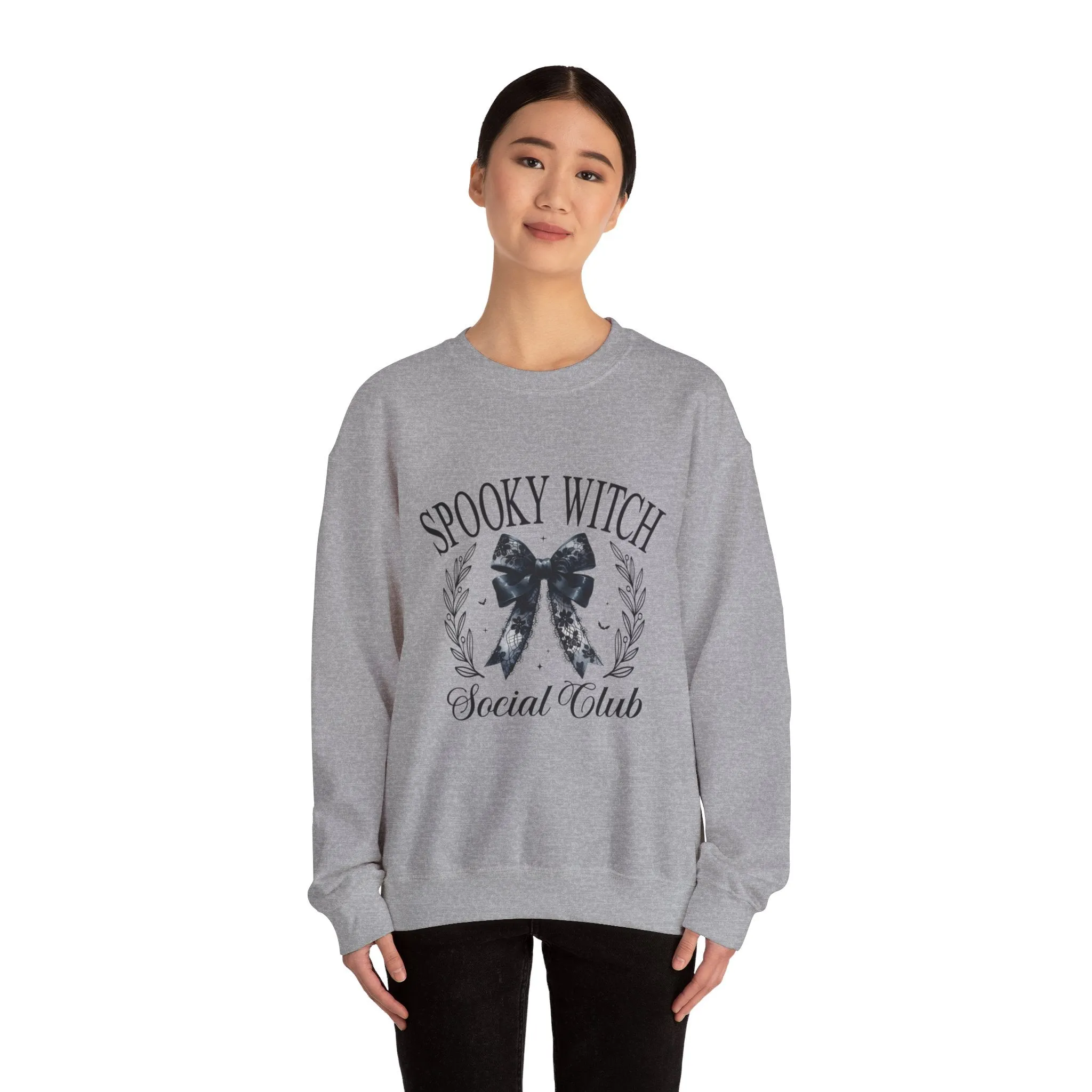 Spooky Witch Social Club Coquette Babe Unisex Heavy Blend™ Crewneck Sweatshirt