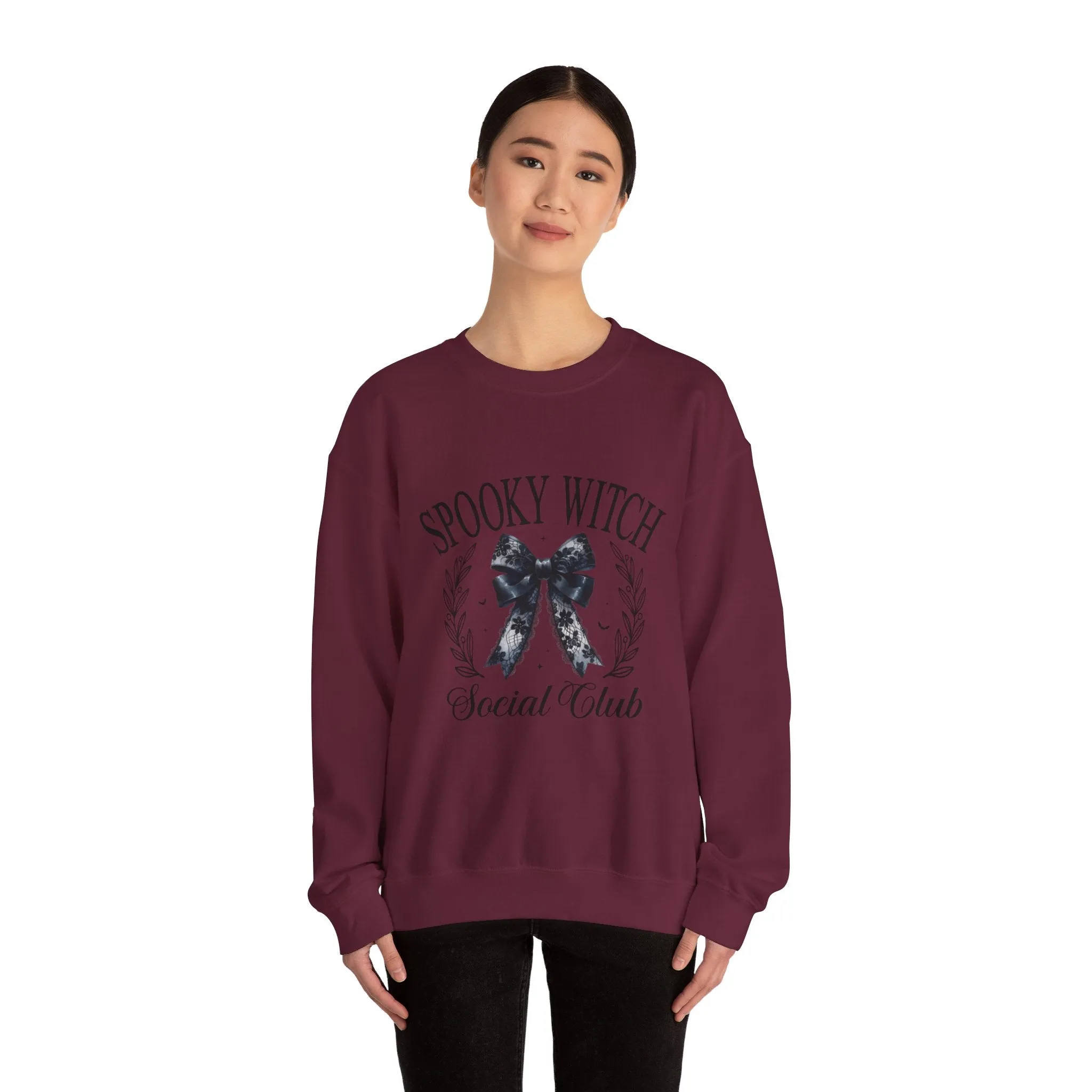 Spooky Witch Social Club Coquette Babe Unisex Heavy Blend™ Crewneck Sweatshirt