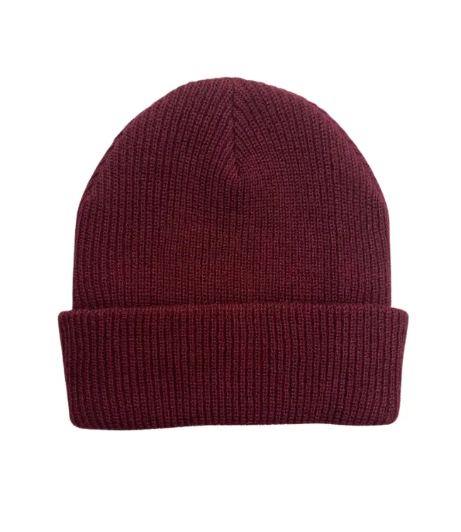 Sun Diego Reserve Solid Beanie - Burgundy