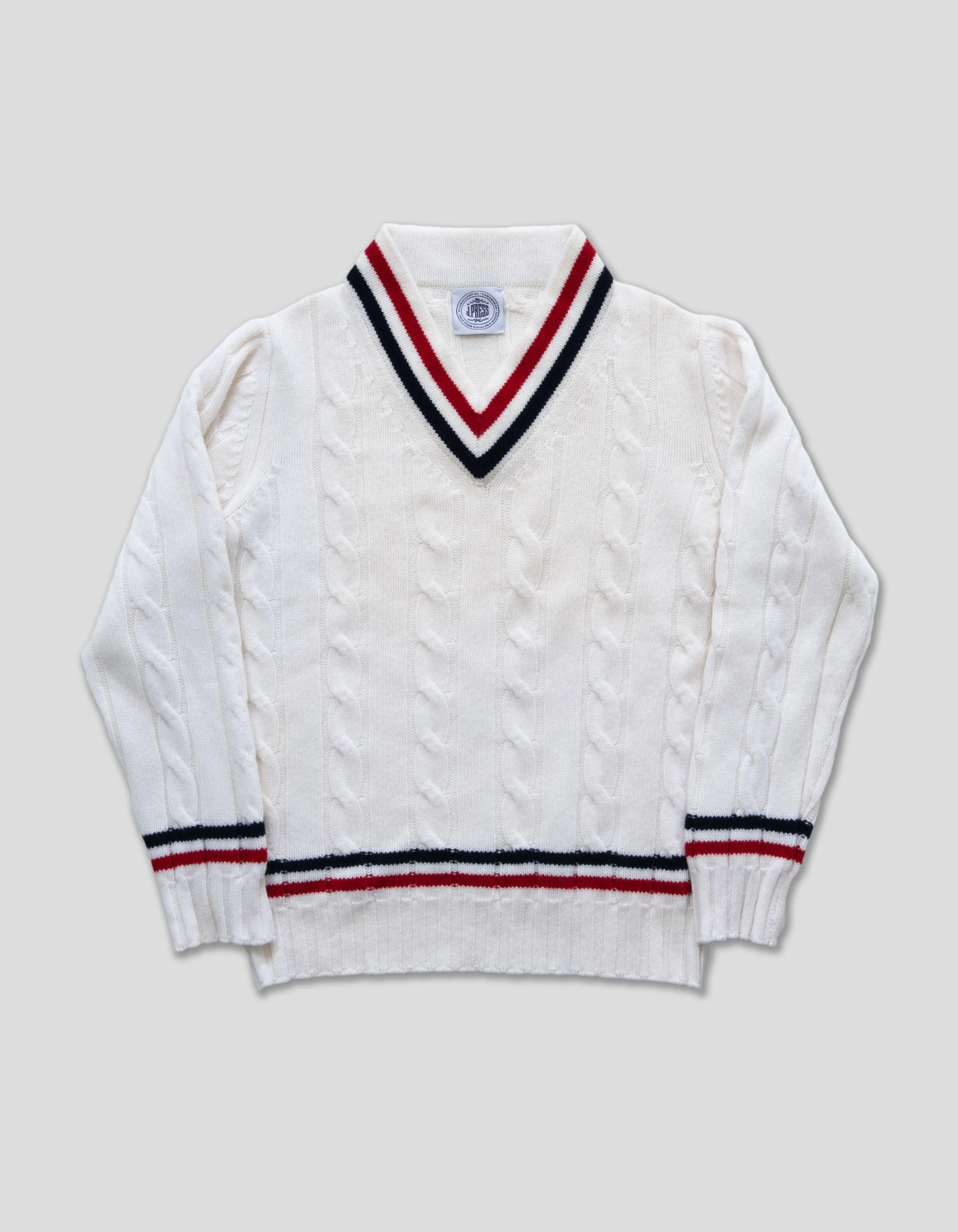 TENNIS SWEATER - WHITE