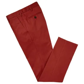 Terrance Rust Cotton Chino Trouser