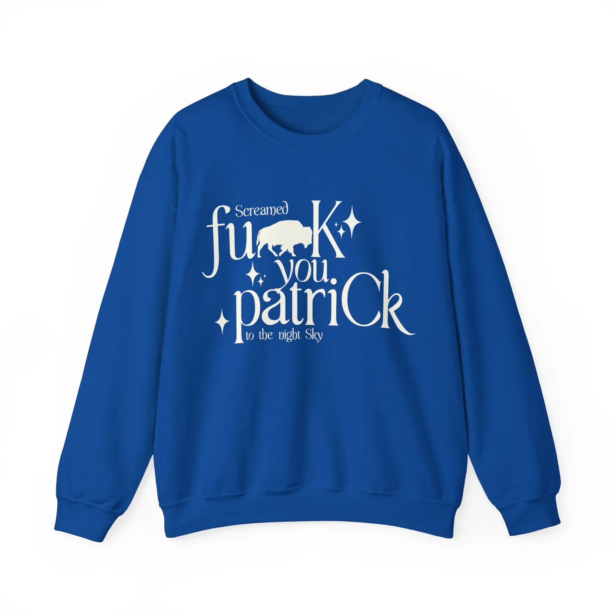 thanK you patriCk Buffalo Crewneck Sweatshirt