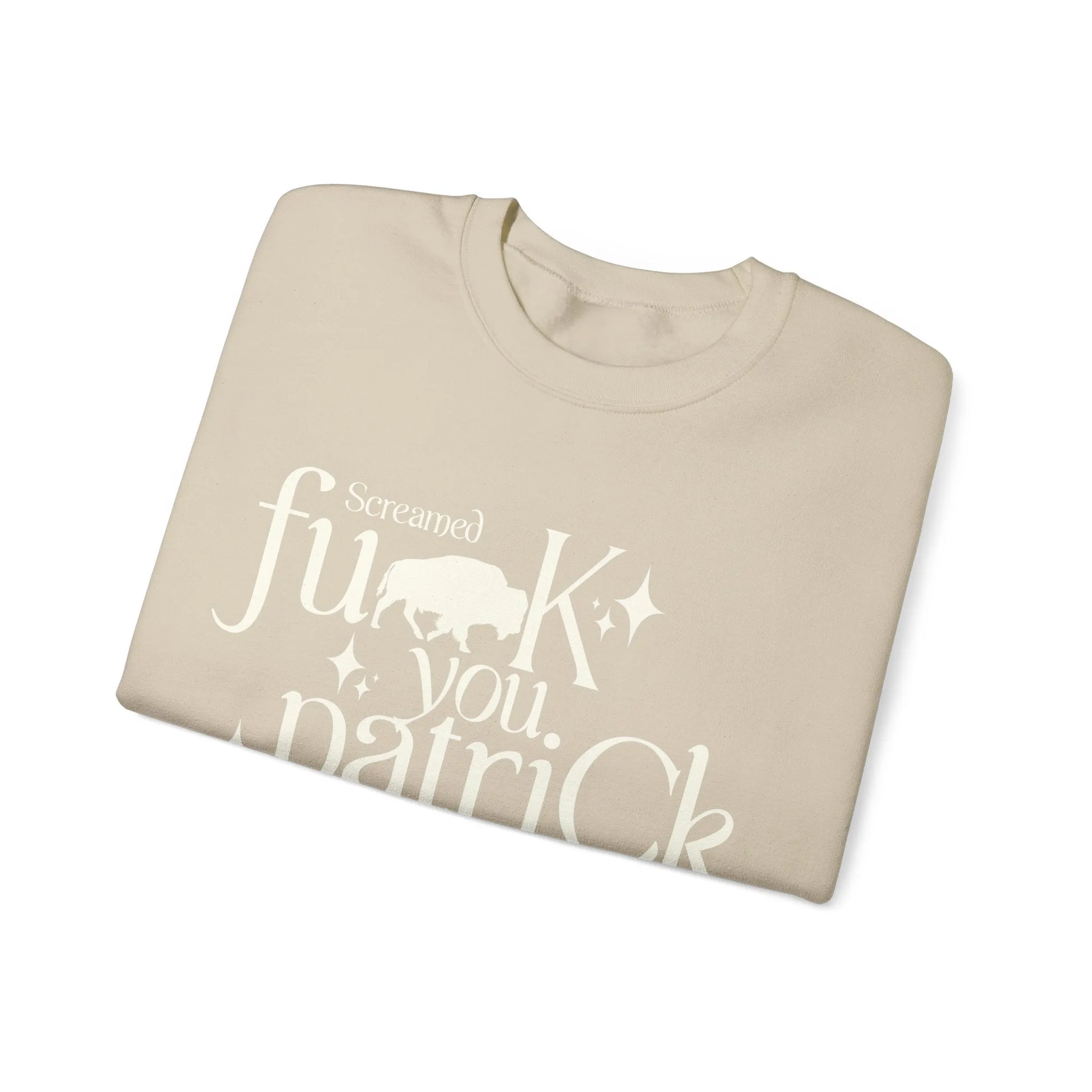 thanK you patriCk Buffalo Crewneck Sweatshirt