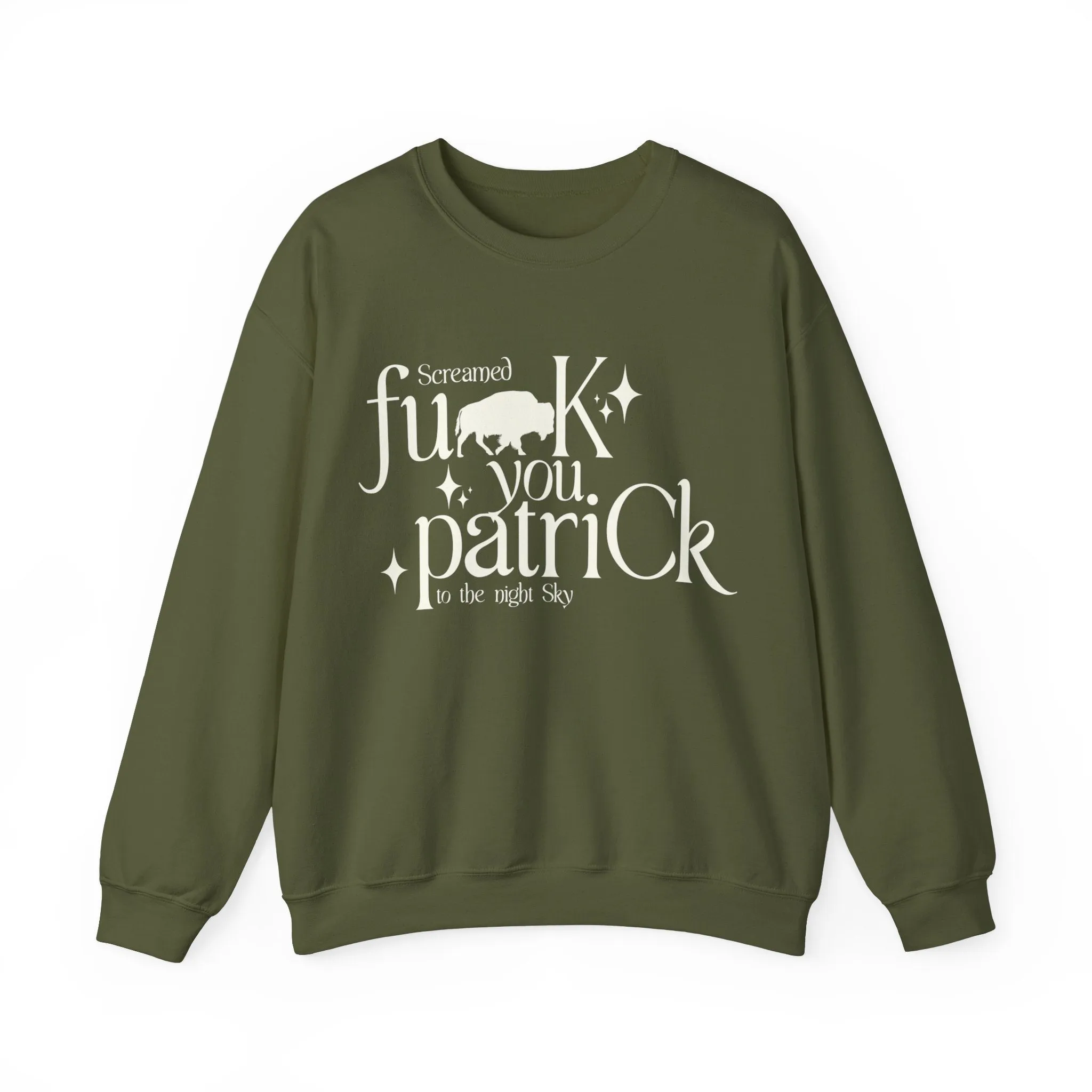 thanK you patriCk Buffalo Crewneck Sweatshirt