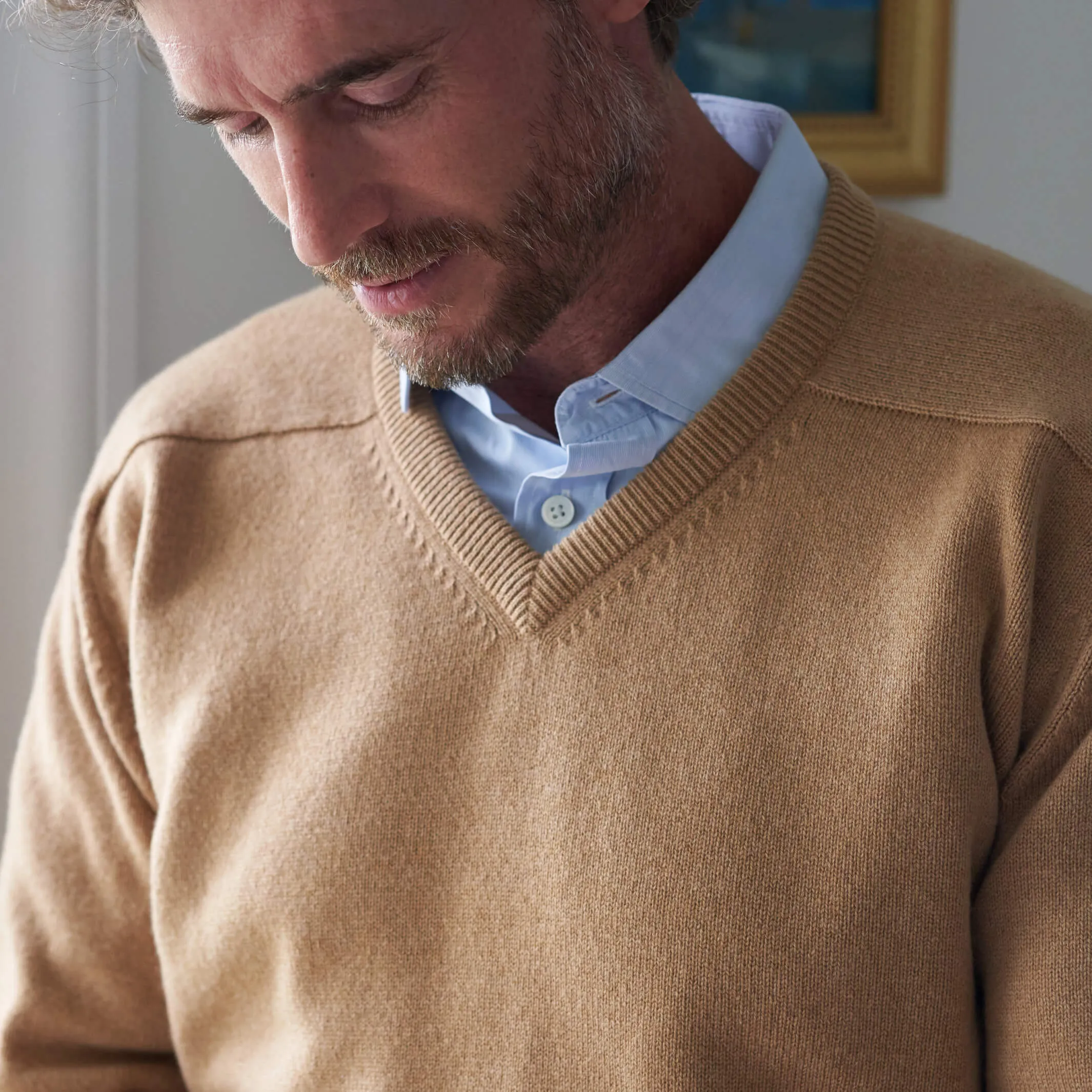 The Douglas 4-Ply Cashmere V-Neck Sweater