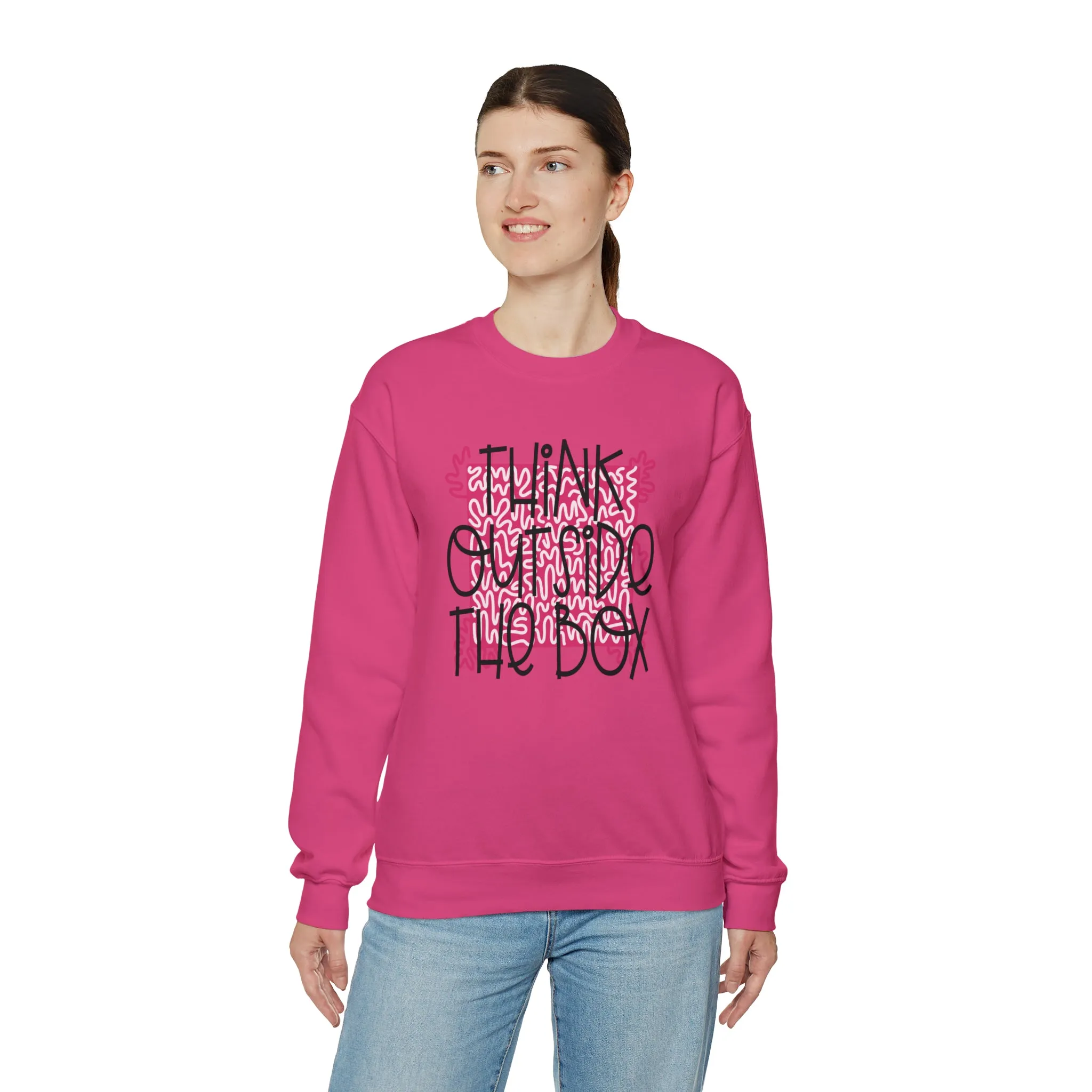 Think outside the Box! Unisex Heavy Blend™ Crewneck Sweatshirt