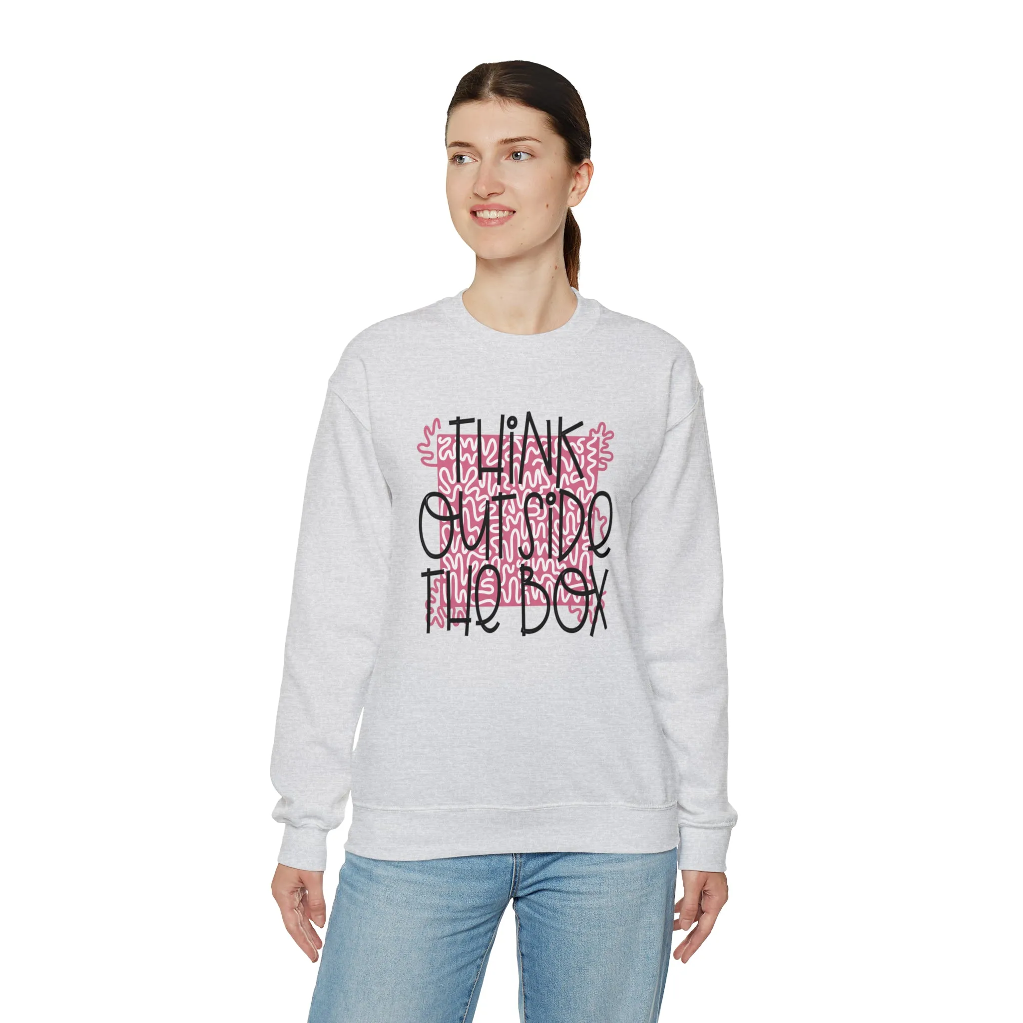 Think outside the Box! Unisex Heavy Blend™ Crewneck Sweatshirt