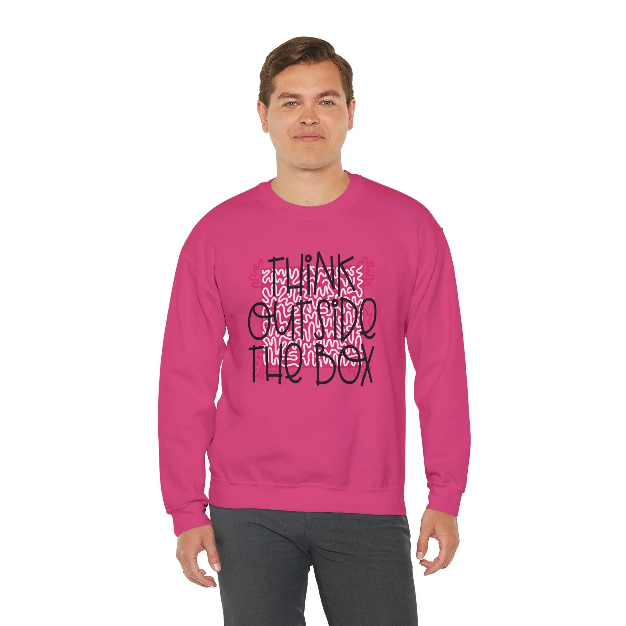 Think outside the Box! Unisex Heavy Blend™ Crewneck Sweatshirt