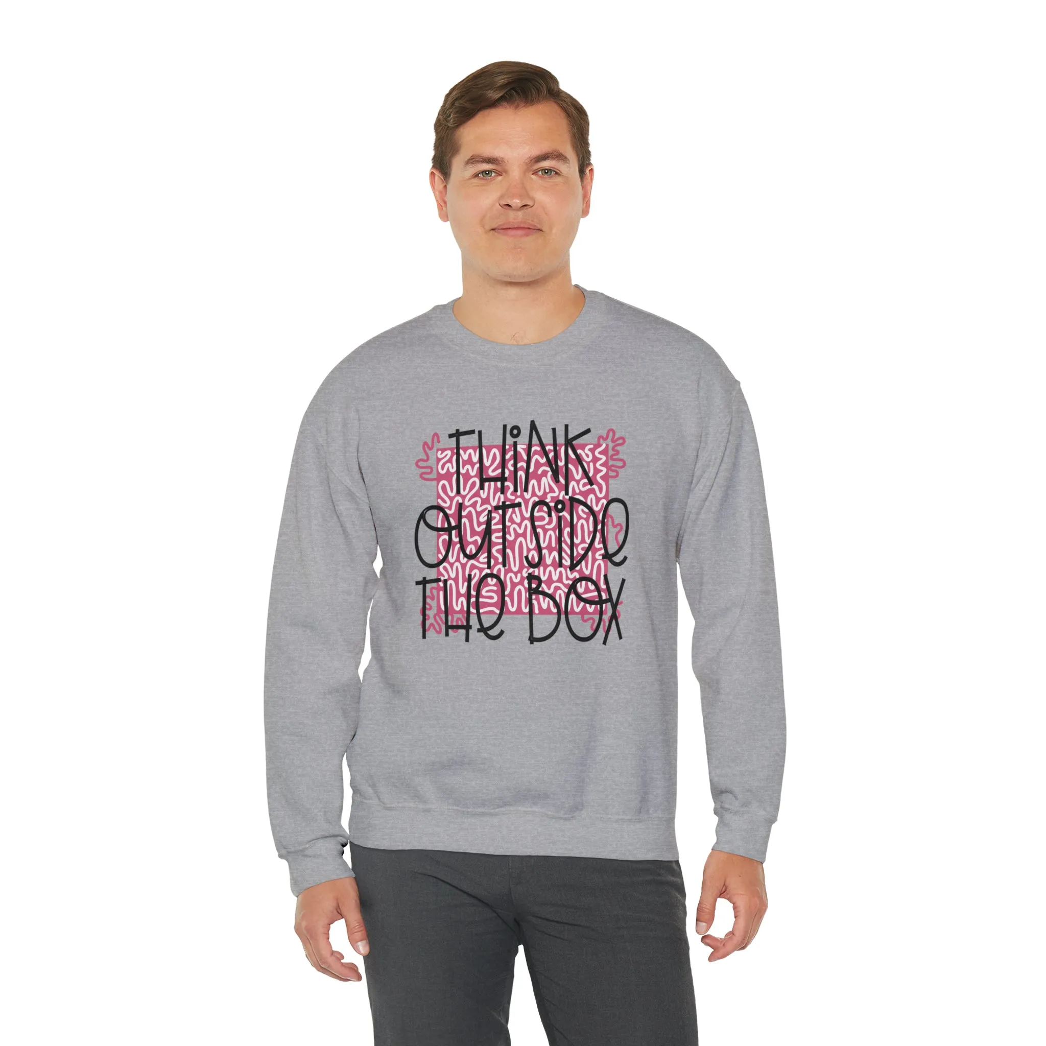 Think outside the Box! Unisex Heavy Blend™ Crewneck Sweatshirt