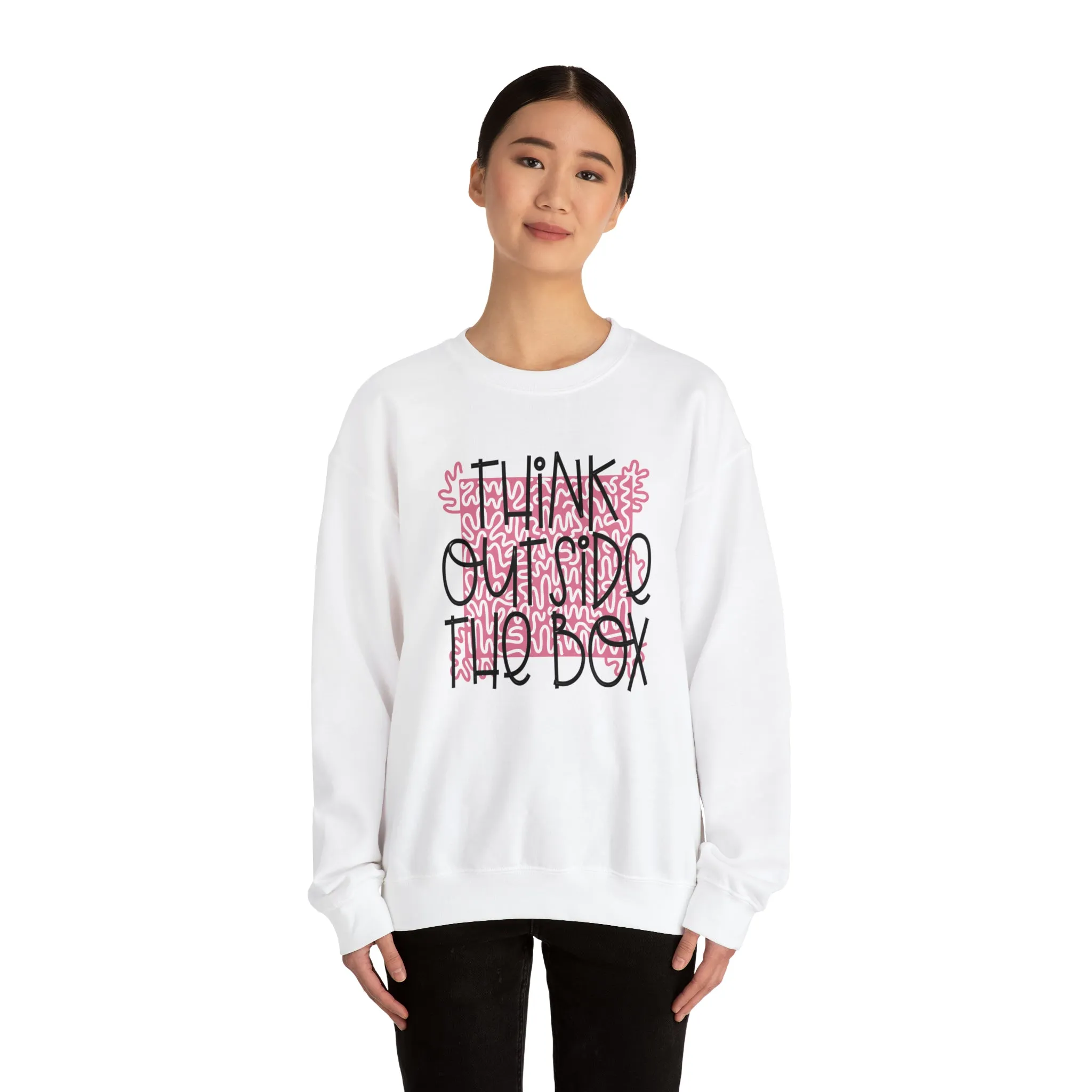 Think outside the Box! Unisex Heavy Blend™ Crewneck Sweatshirt