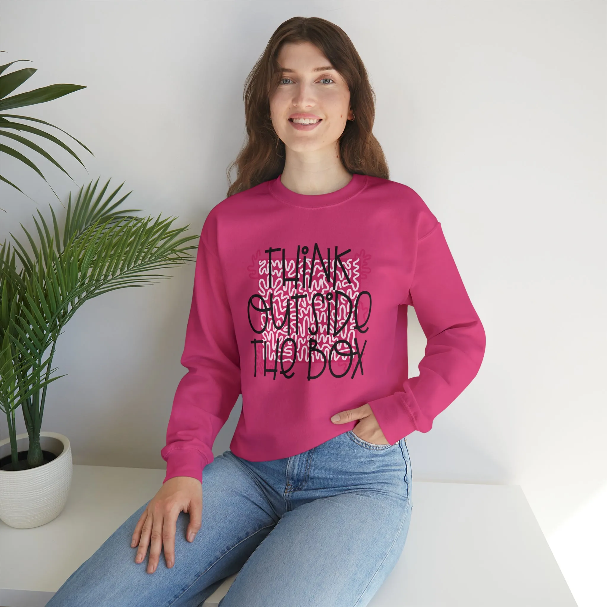 Think outside the Box! Unisex Heavy Blend™ Crewneck Sweatshirt