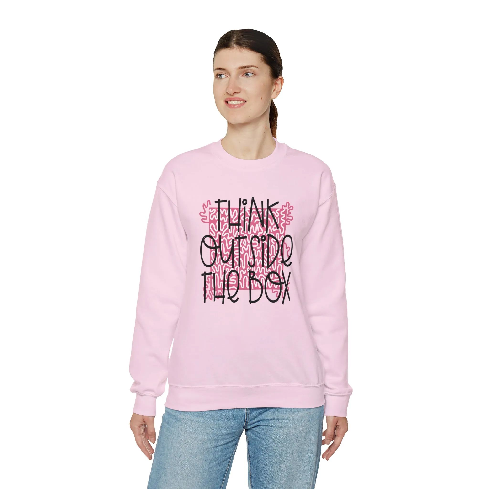 Think outside the Box! Unisex Heavy Blend™ Crewneck Sweatshirt