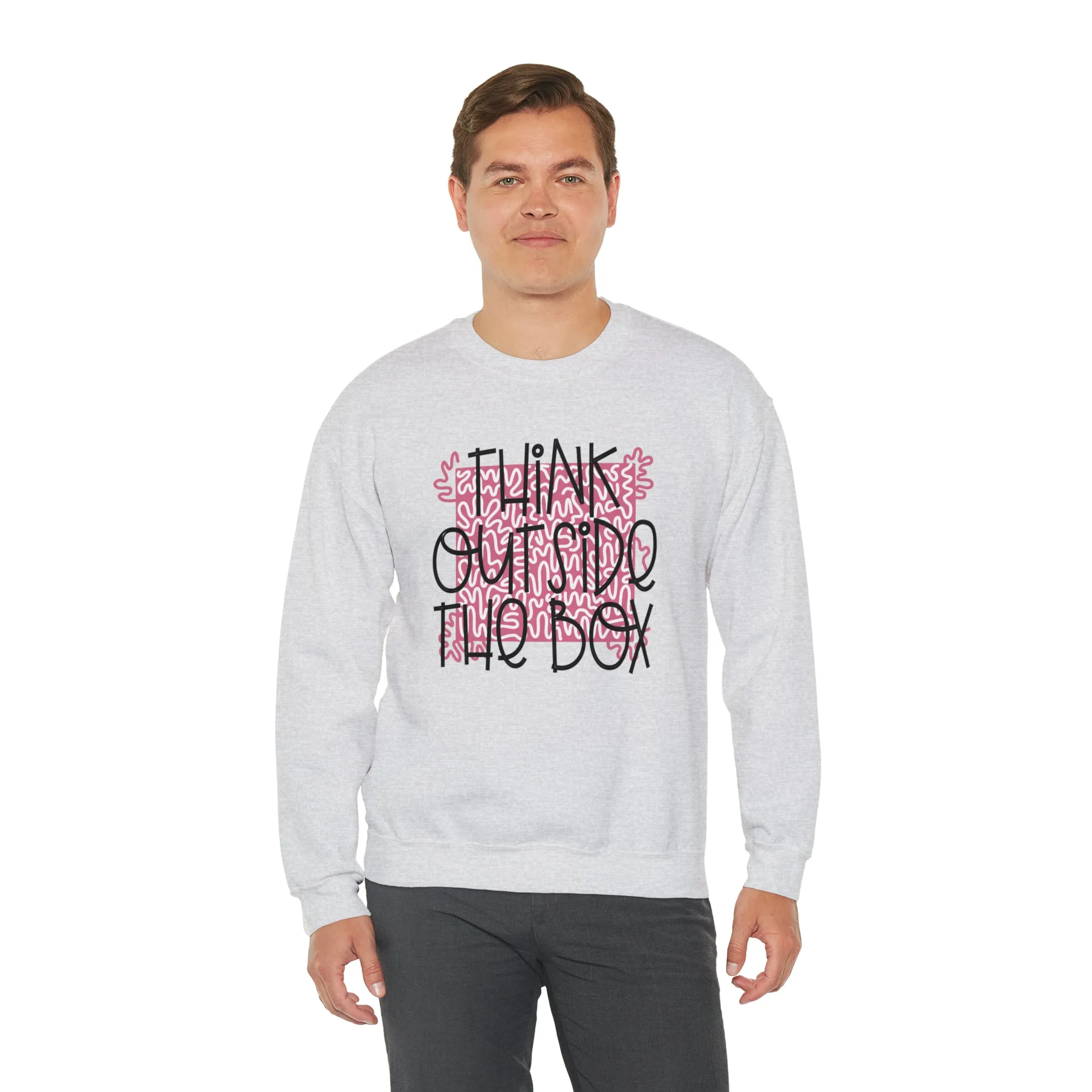 Think outside the Box! Unisex Heavy Blend™ Crewneck Sweatshirt