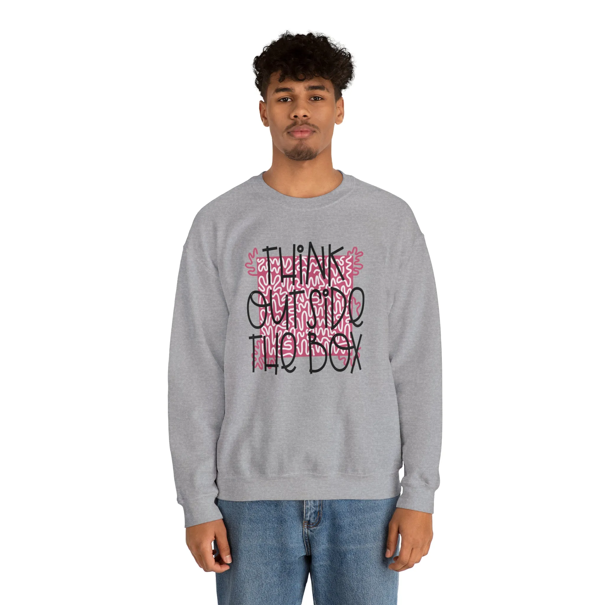 Think outside the Box! Unisex Heavy Blend™ Crewneck Sweatshirt